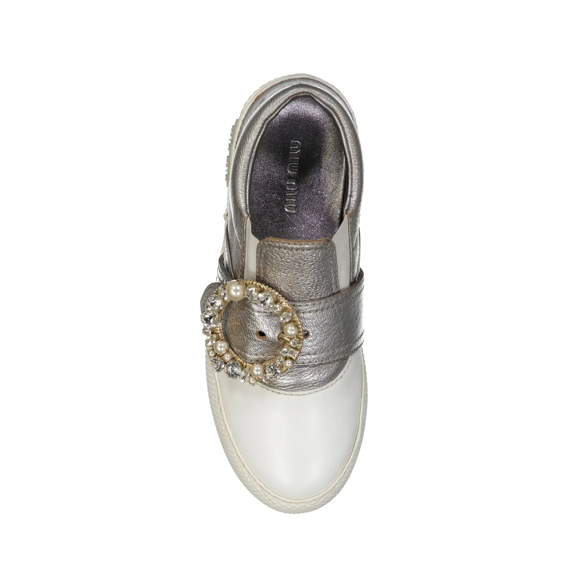 Miu Miu Leather Crystal Sneakers sold by Siebentaschen product image thumbnail 4