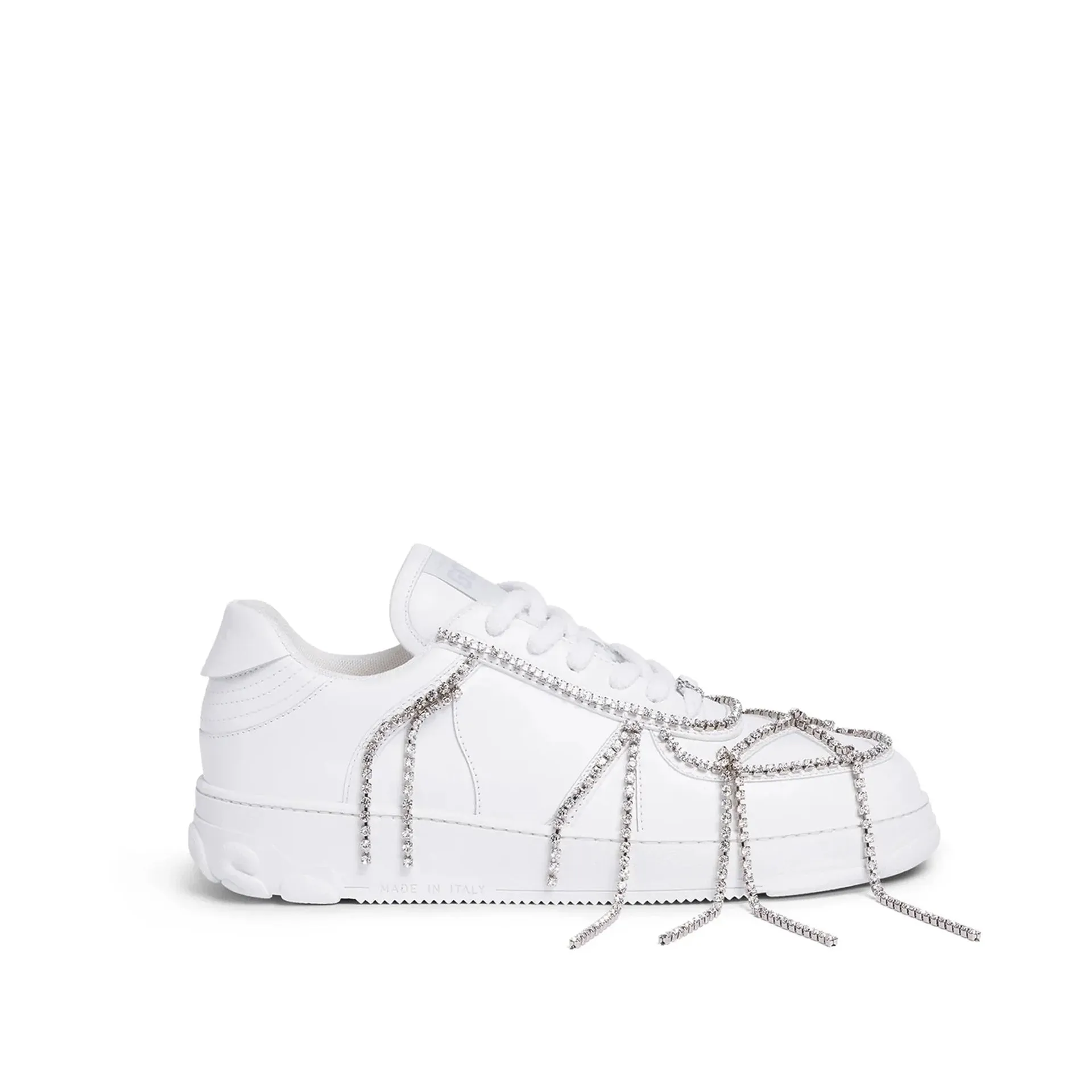 GCDS Crystal-Embellished Sneakers sold by Siebentaschen