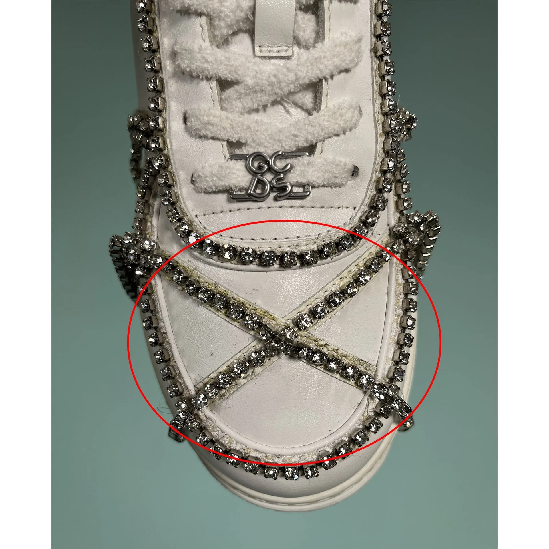 GCDS Crystal-Embellished Sneakers sold by Siebentaschen product image thumbnail 5