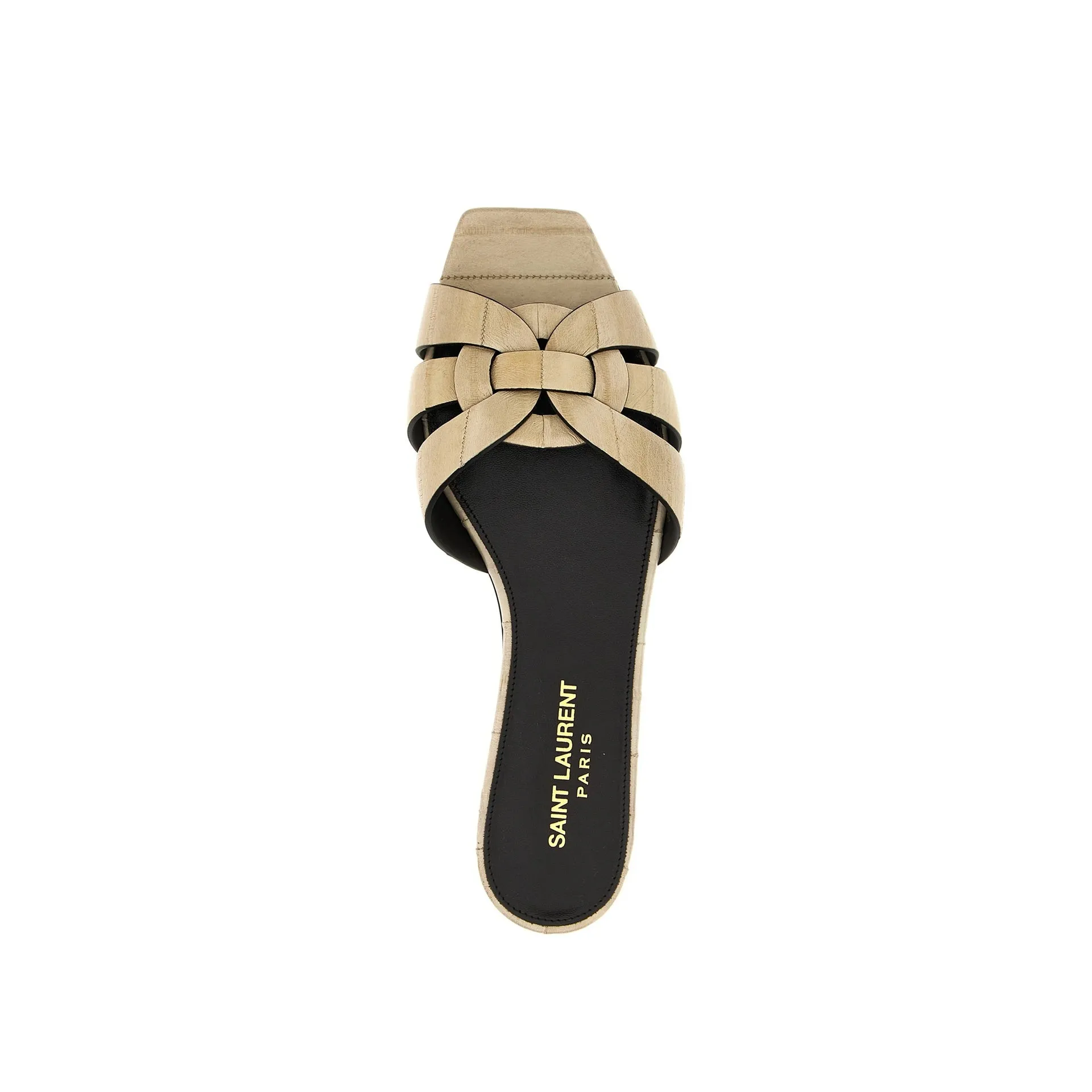 Saint Laurent Tribute Eel Leather Flat Sandals sold by Siebentaschen product image thumbnail 4