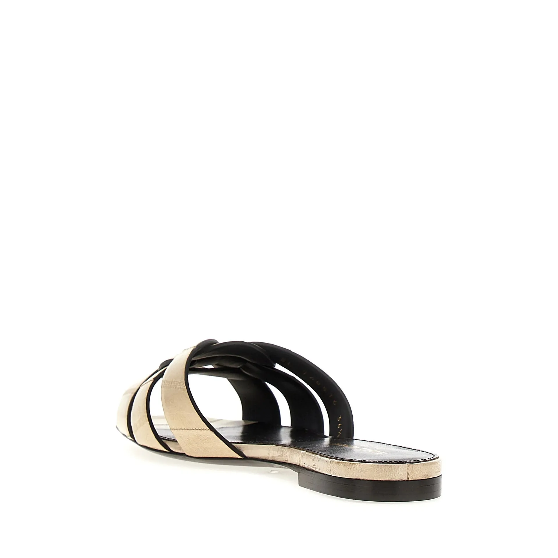 Saint Laurent Tribute Eel Leather Flat Sandals sold by Siebentaschen product image thumbnail 3