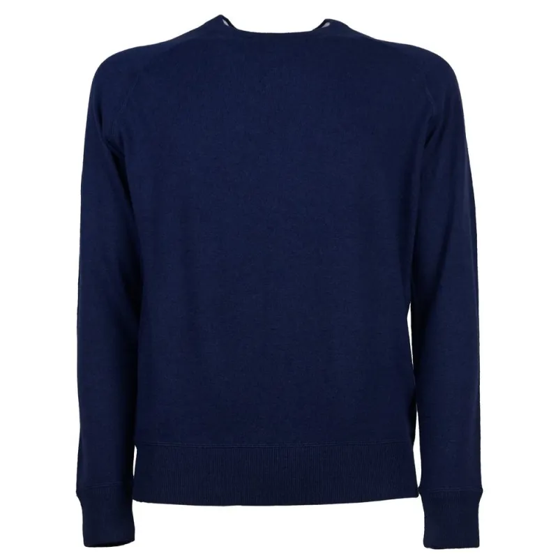 Emilio Romanelli Blue Cashmere Men Sweater sold by Siebentaschen