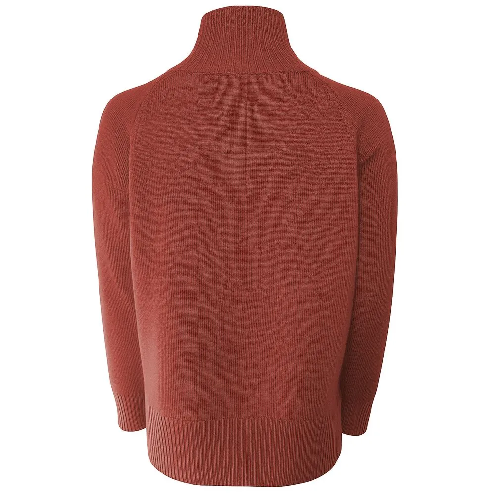 Emilio Romanelli Red Cashmere Women Sweater Turtleneck sold by Siebentaschen product image thumbnail 2