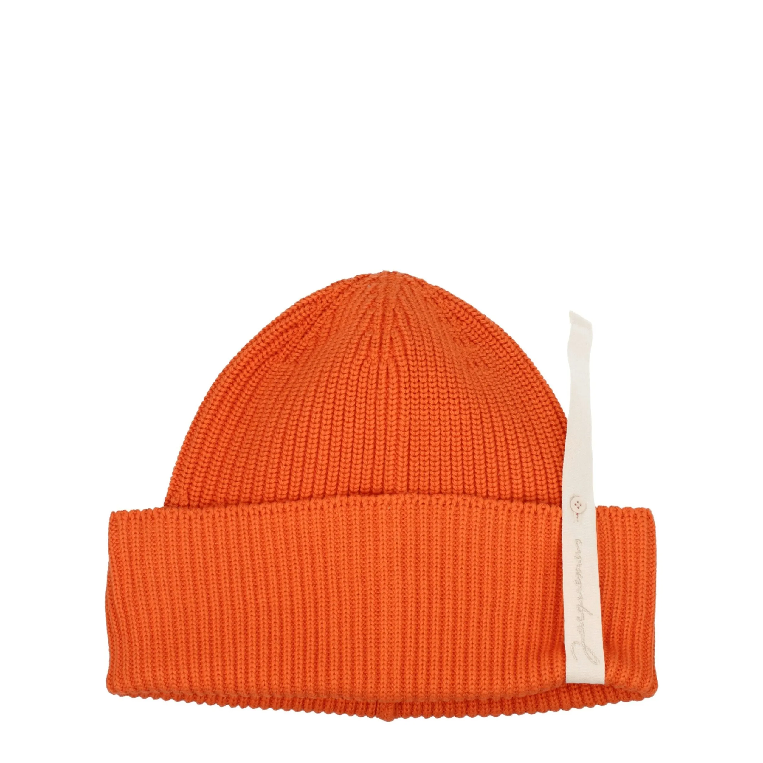 Jacquemus Orange Cotton Beanie sold by Siebentaschen