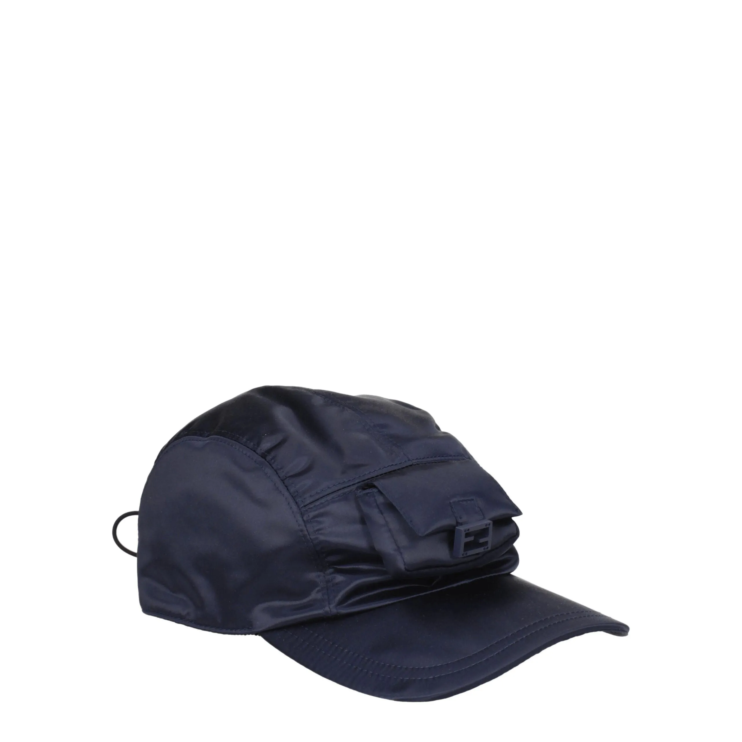 Fendi Blue Polyamide Cap (Baseball Hat) sold by Siebentaschen