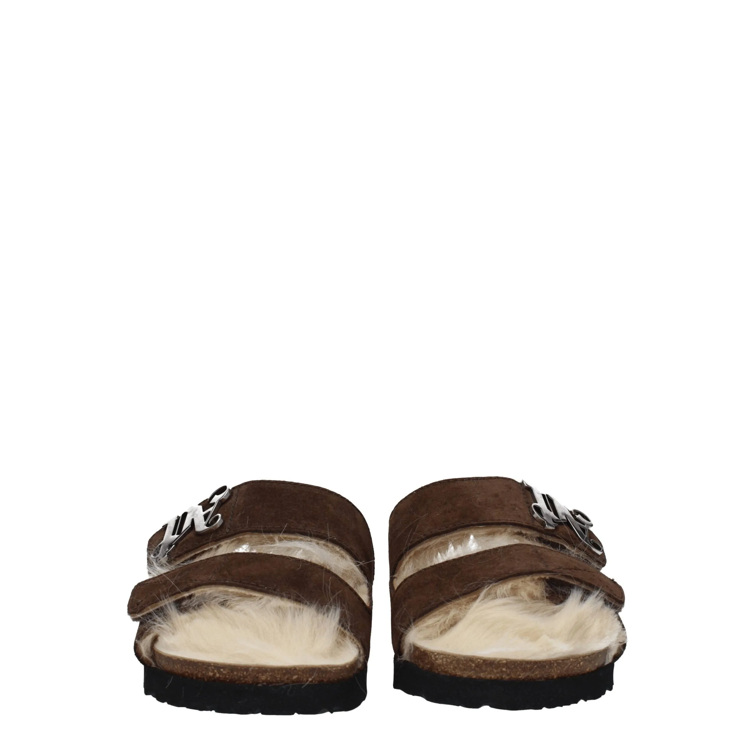 Palm Angels Brown Leather Slippers sold by Siebentaschen product image thumbnail 3