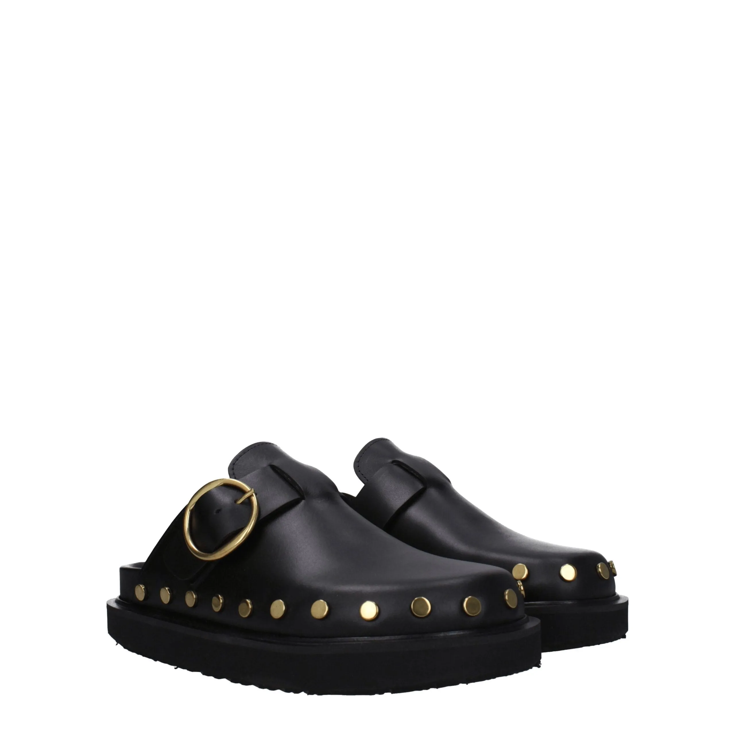 Isabel Marant Black Leather Slippers sold by Siebentaschen product image thumbnail 2
