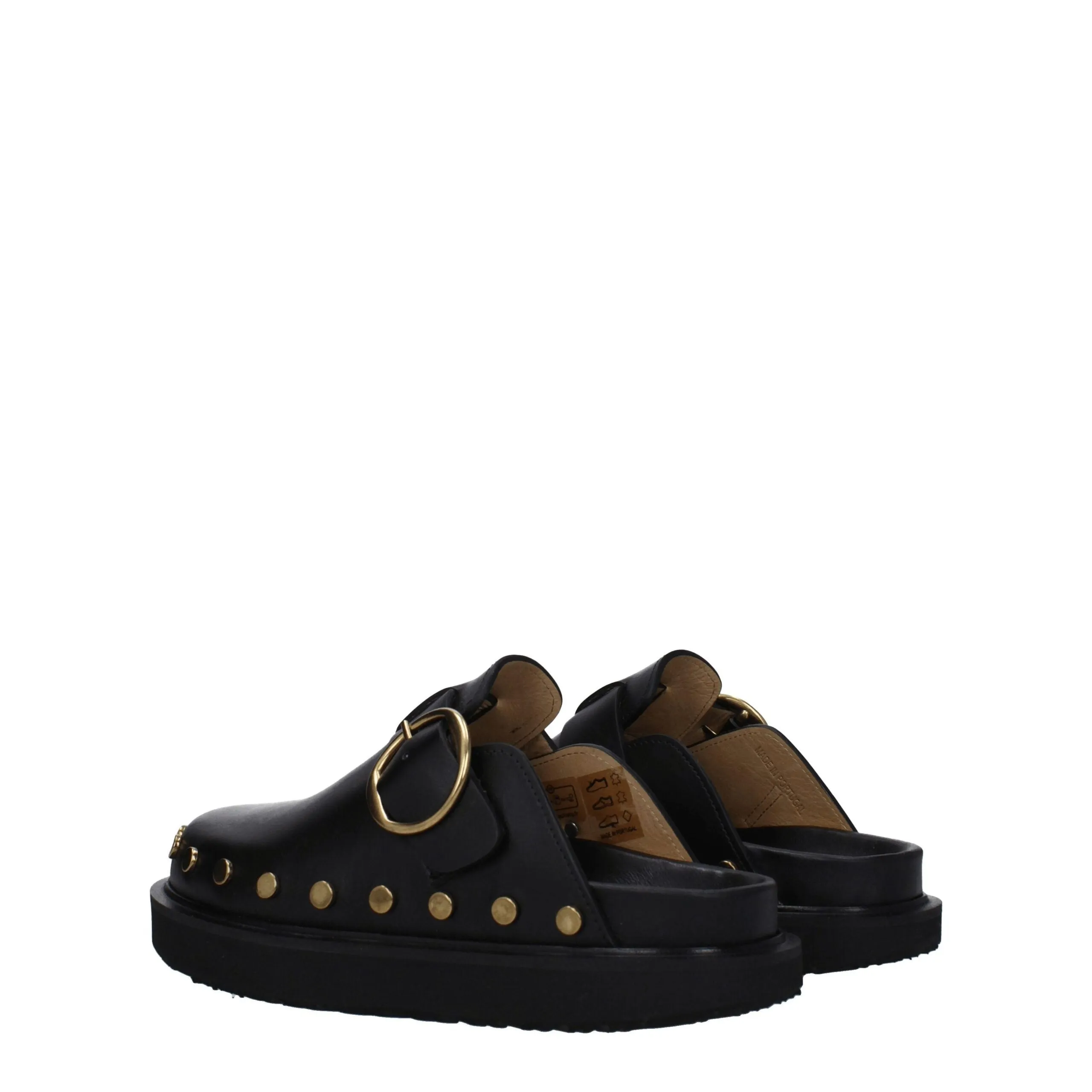 Isabel Marant Black Leather Slippers sold by Siebentaschen product image thumbnail 4