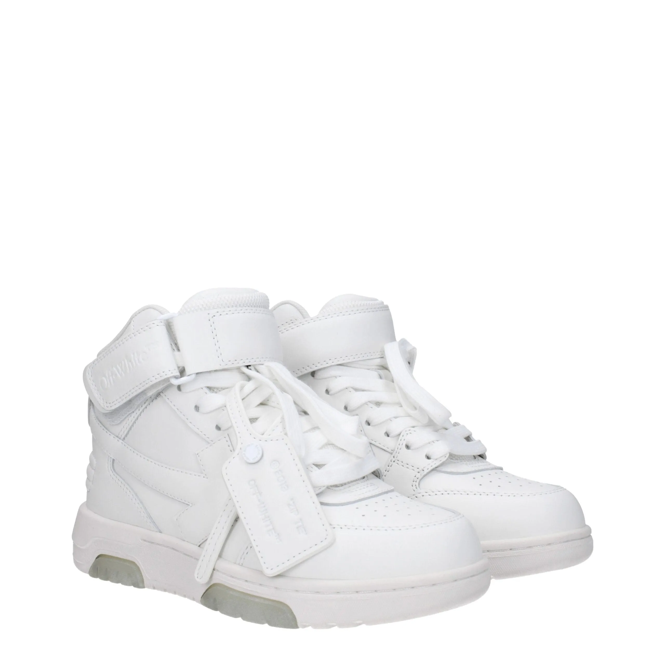 Off-White White Leather High Top Sneakers sold by Siebentaschen product image thumbnail 2