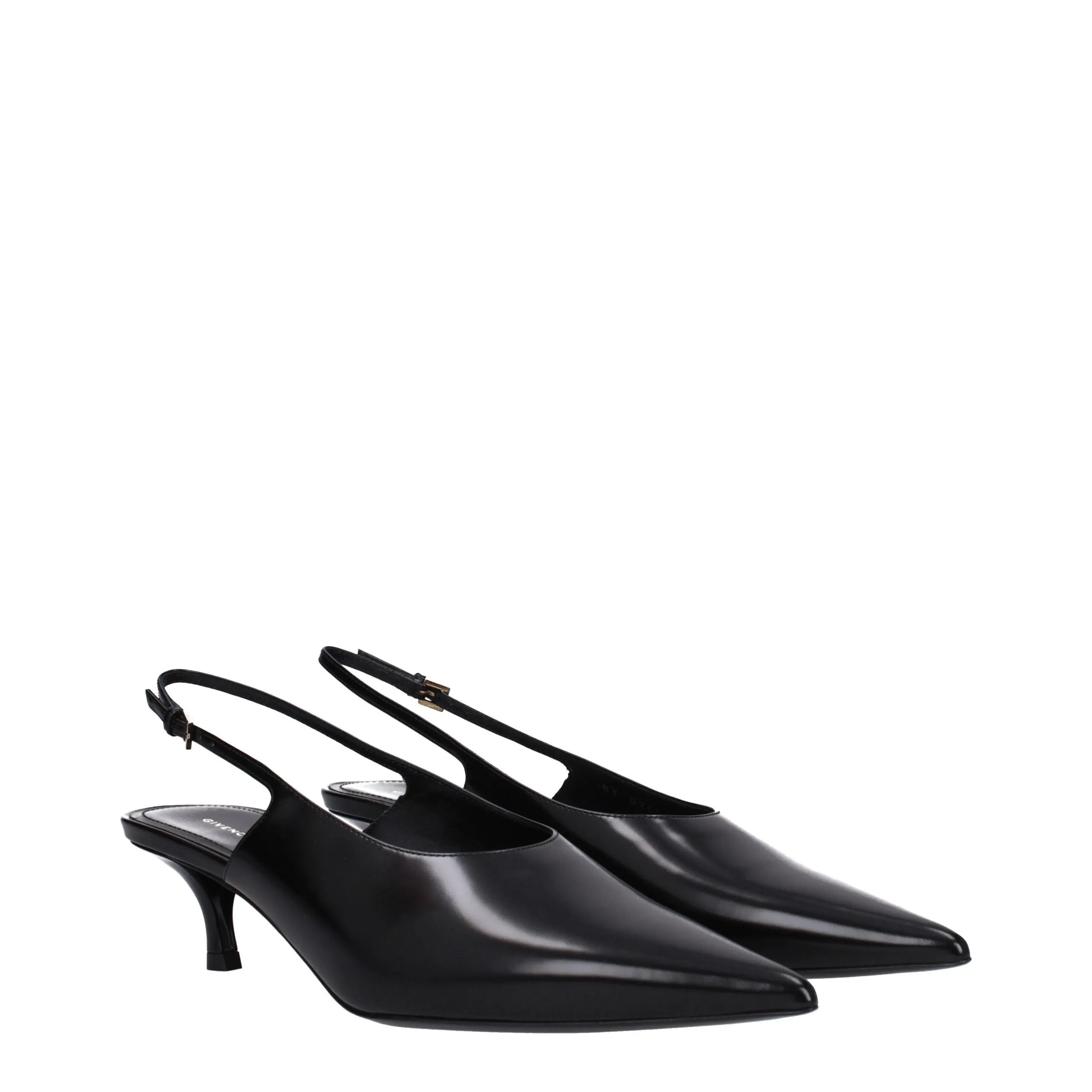 Givenchy Black Leather Mid Heel Pumps sold by Siebentaschen product image thumbnail 2