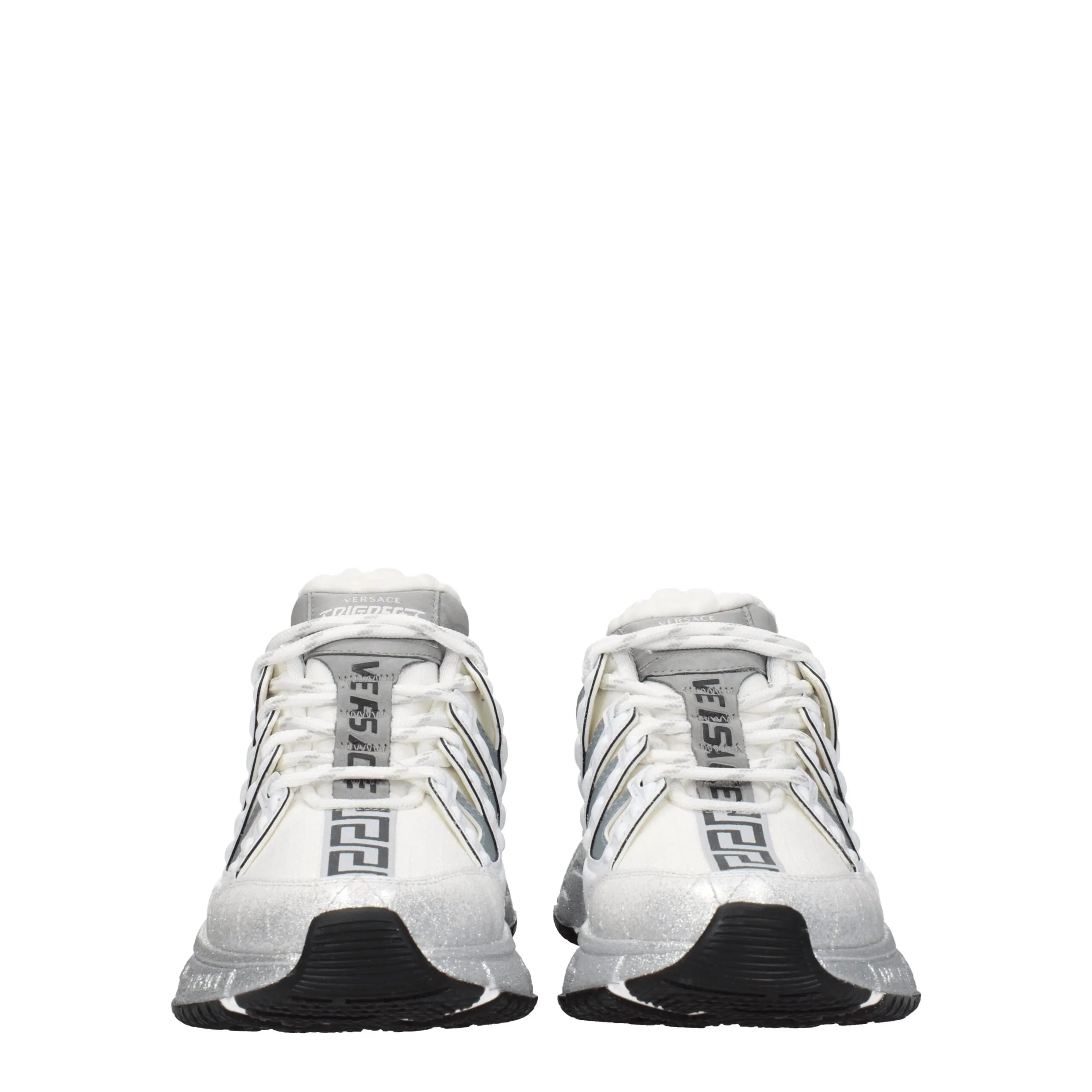 Versace White Fabric Athletic Sneakers sold by Siebentaschen product image thumbnail 3