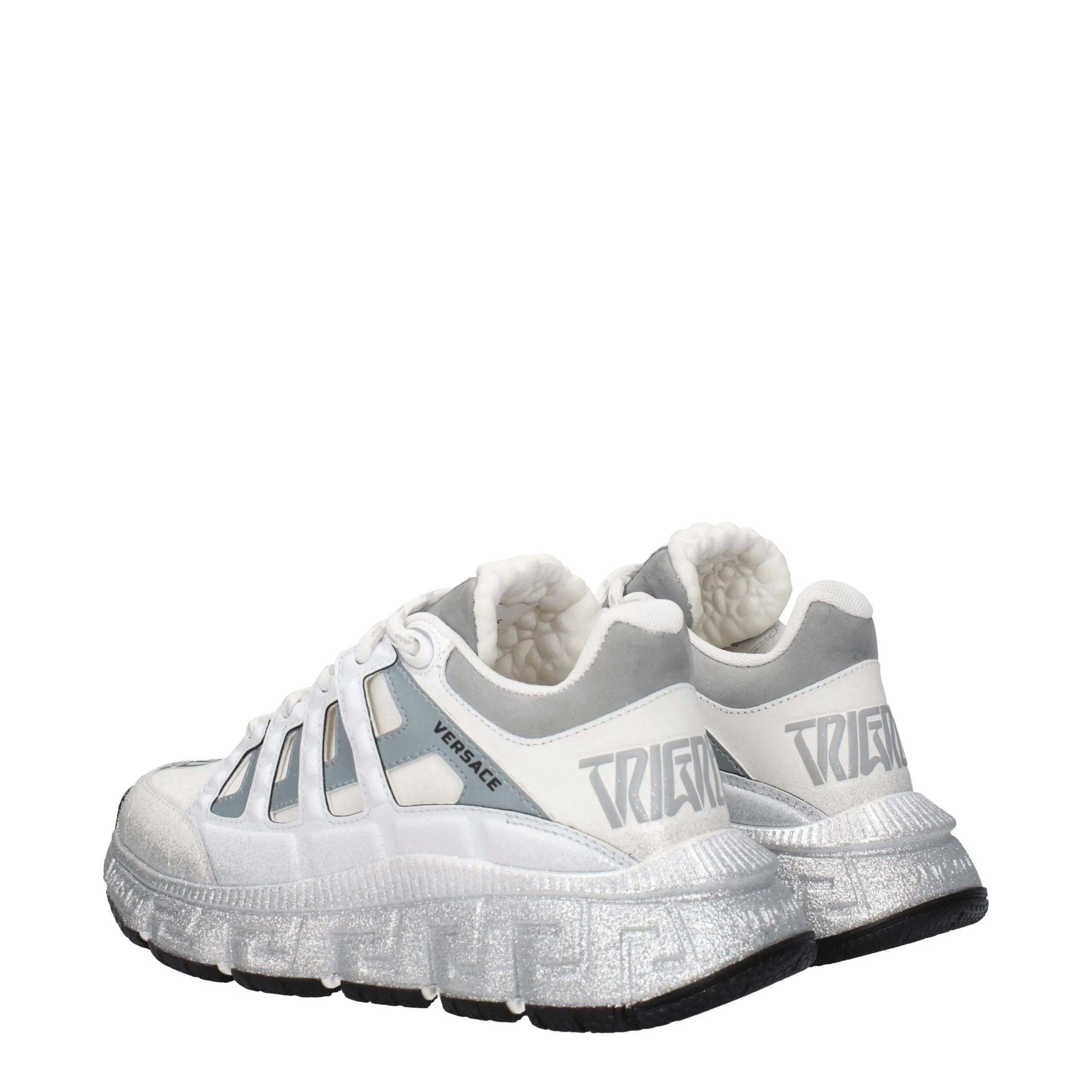 Versace White Fabric Athletic Sneakers sold by Siebentaschen product image thumbnail 4