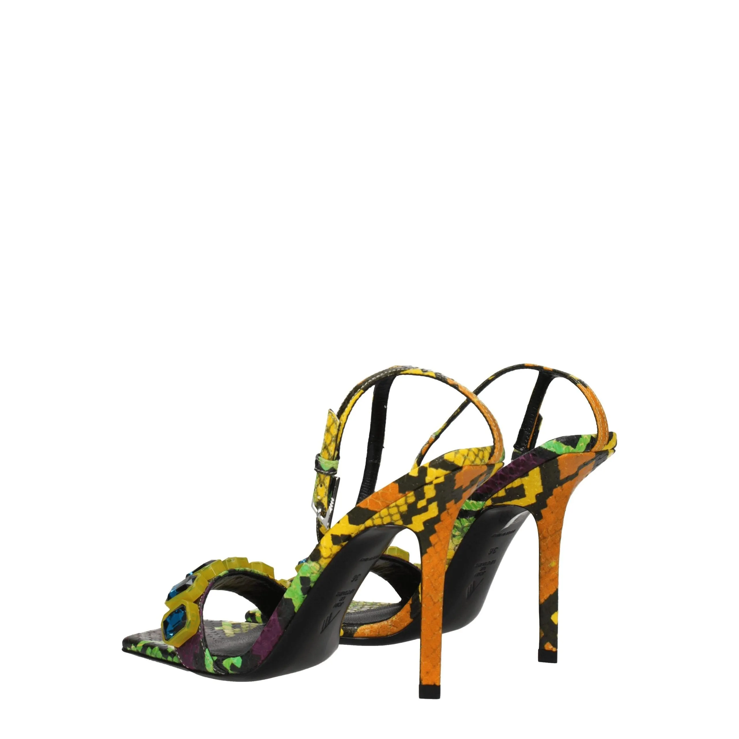 The Attico Multicolor Leather Stiletto Heel Sandals sold by Siebentaschen product image thumbnail 4
