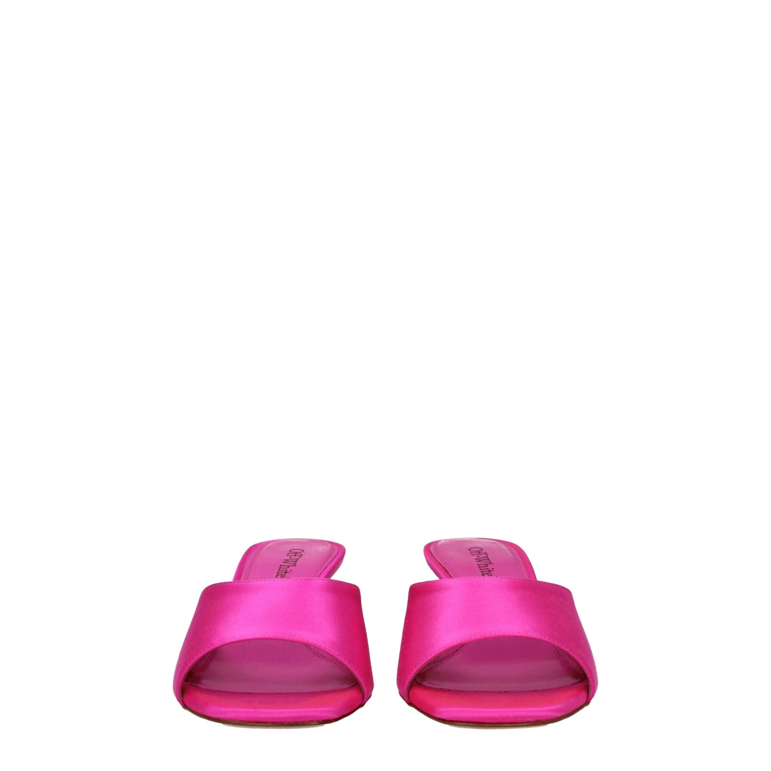 Off-White Pink Satin Stiletto Heel Sandals sold by Siebentaschen product image thumbnail 3