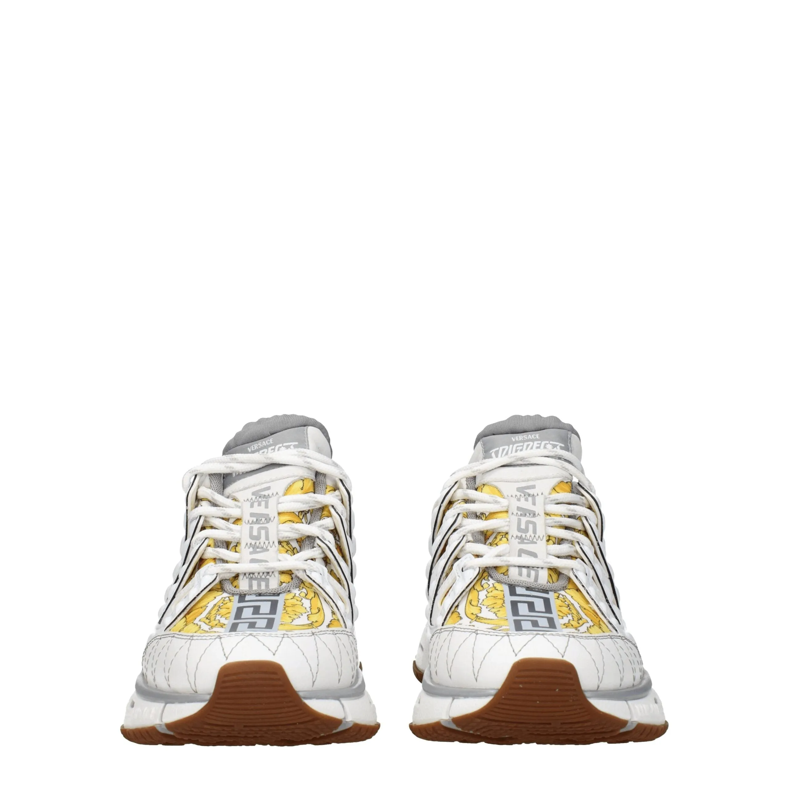 Versace White Fabric Athletic Sneakers sold by Siebentaschen product image thumbnail 3
