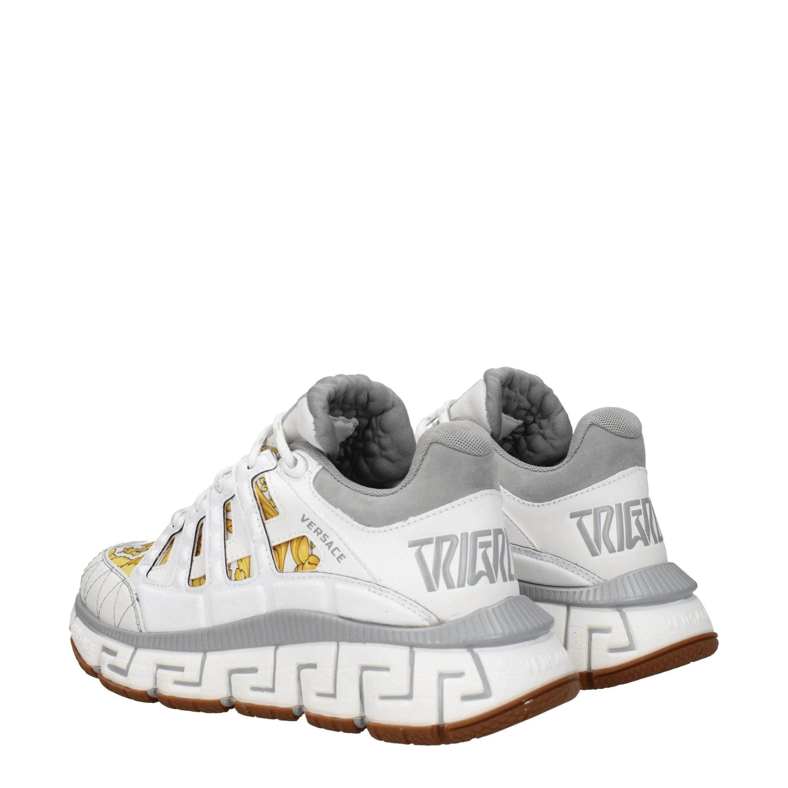 Versace White Fabric Athletic Sneakers sold by Siebentaschen product image thumbnail 4