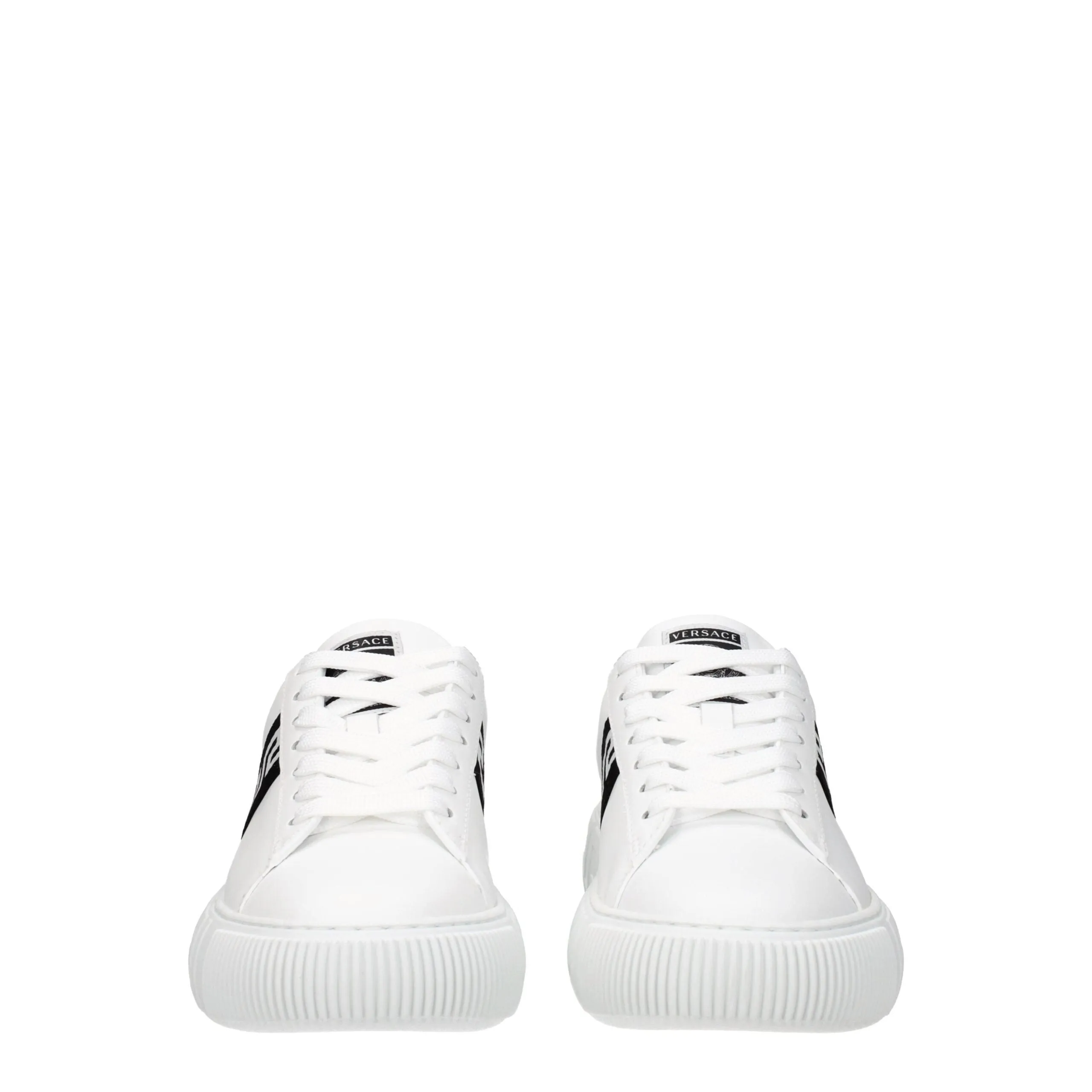 Versace White Leather Low Top Sneakers sold by Siebentaschen product image thumbnail 3