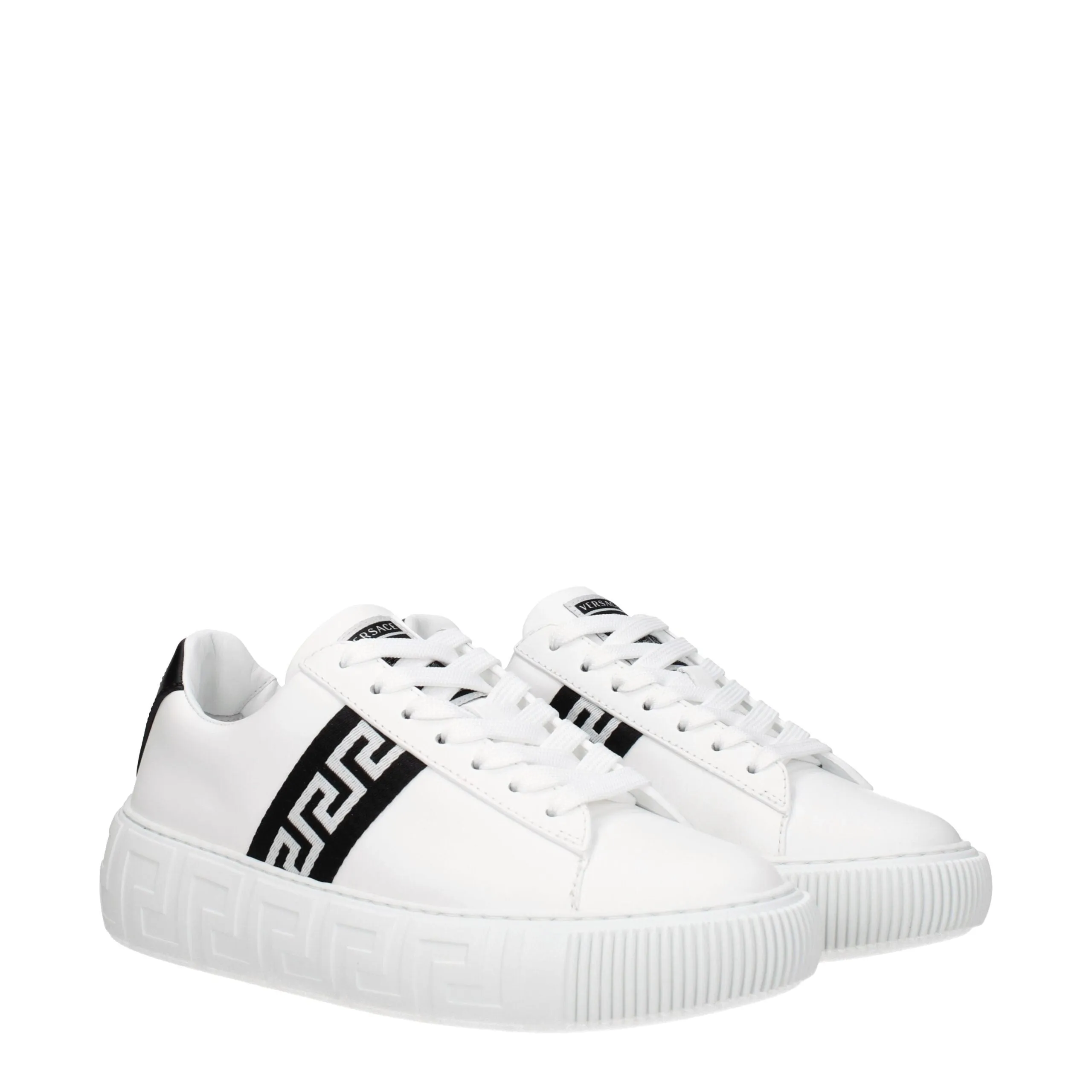 Versace White Leather Low Top Sneakers sold by Siebentaschen product image thumbnail 2