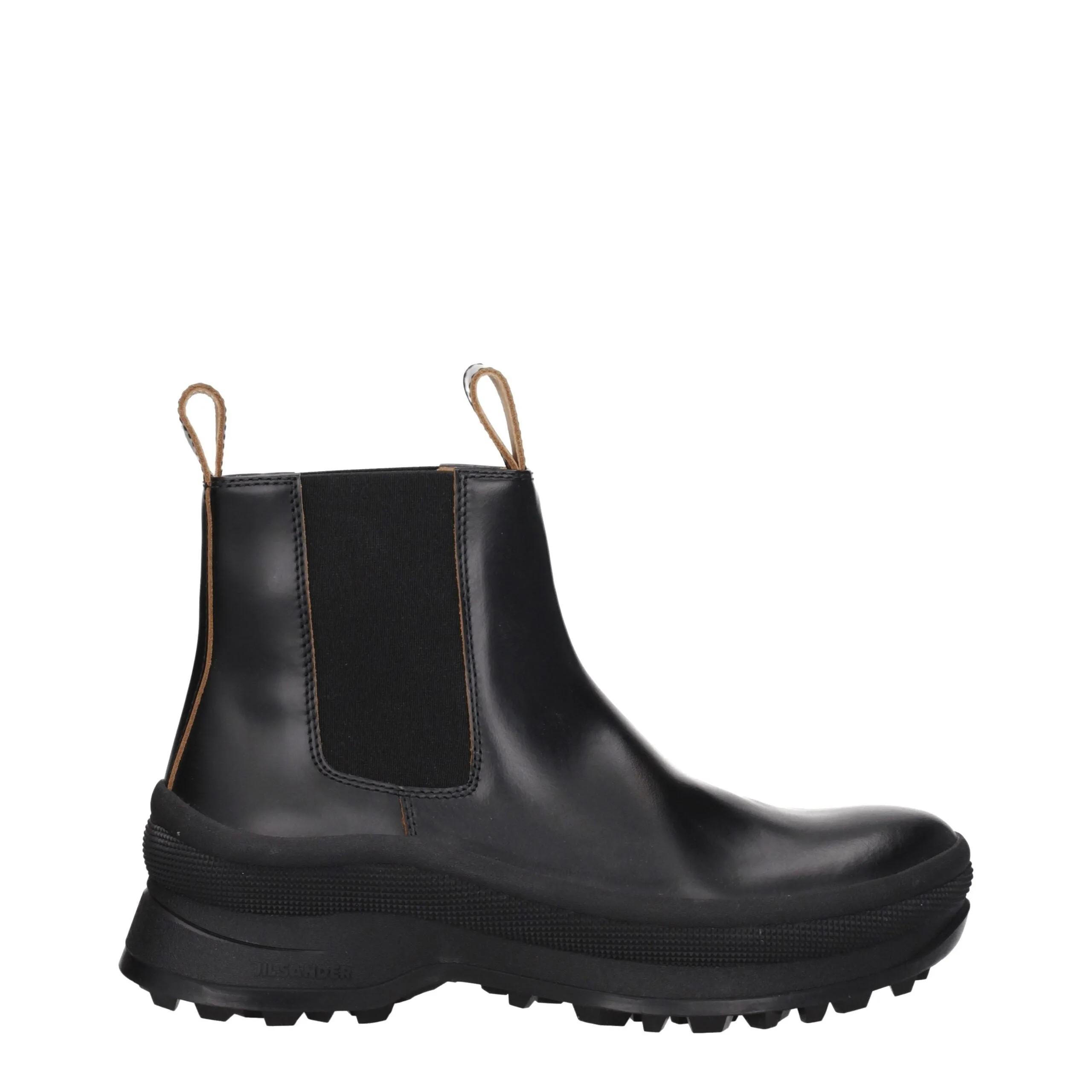 Jil Sander Black Leather Ankle Boots sold by Siebentaschen