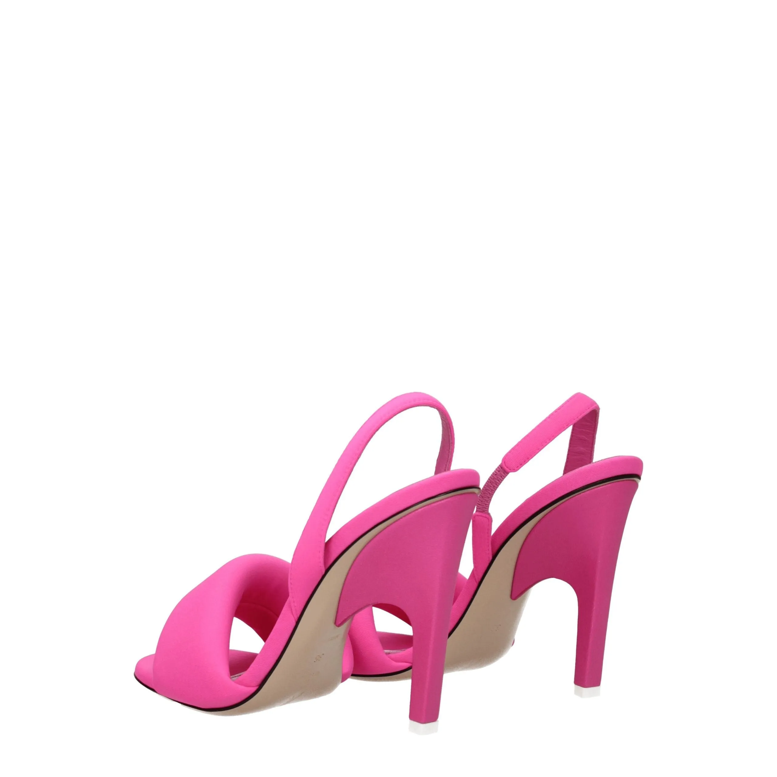The Attico Pink Fabric Stiletto Heel Sandals sold by Siebentaschen product image thumbnail 4