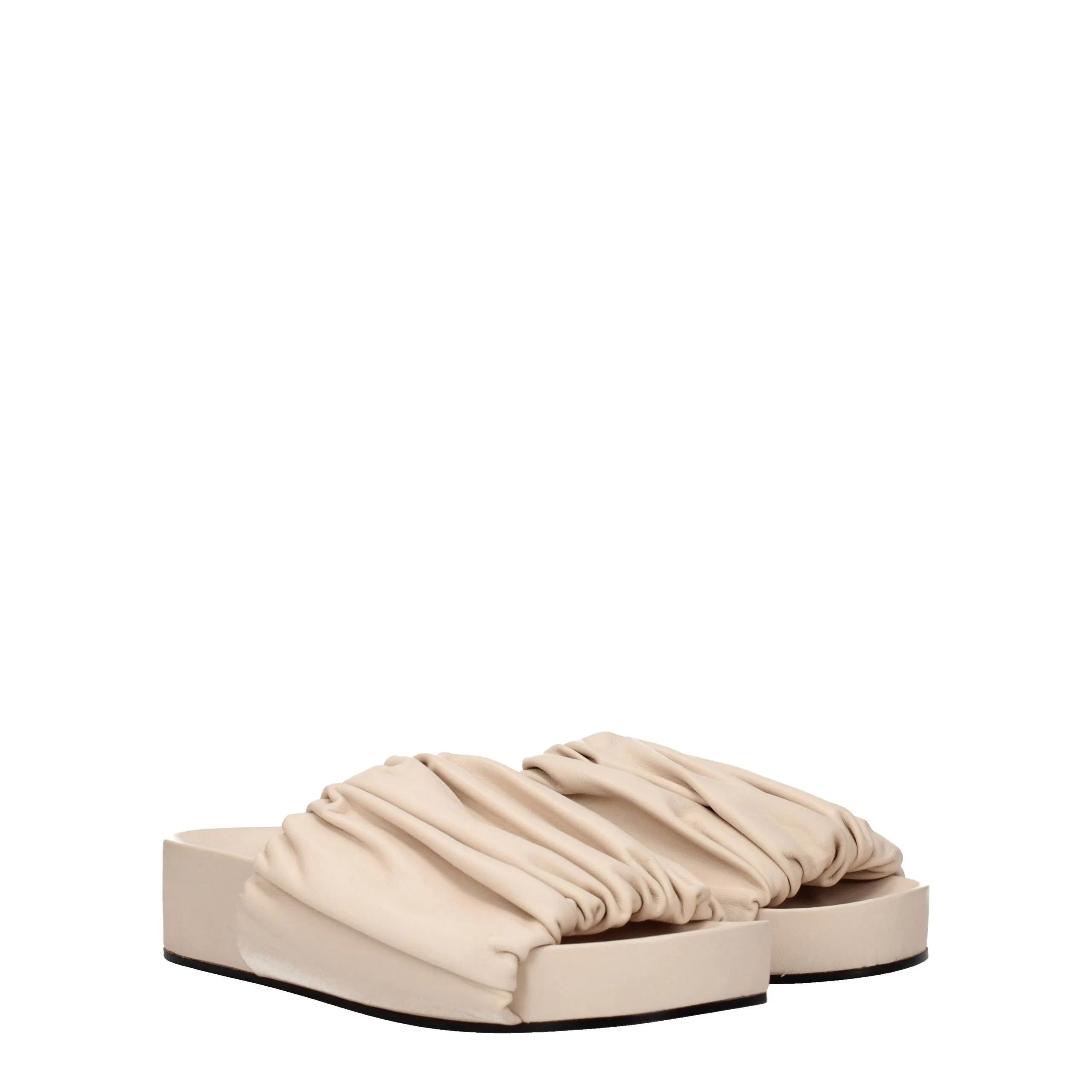 Jil Sander Pink Leather Slippers sold by Siebentaschen product image thumbnail 2