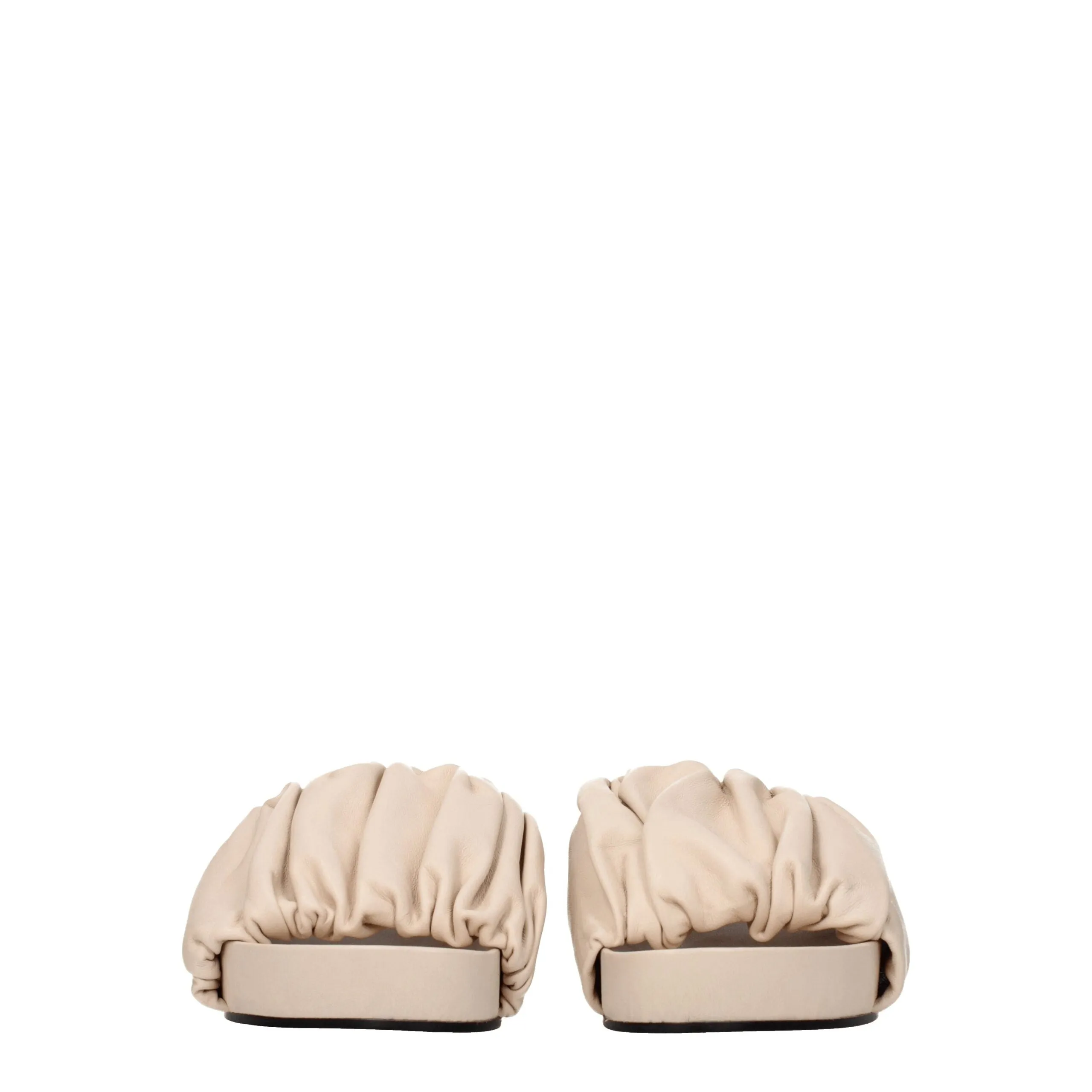 Jil Sander Pink Leather Slippers sold by Siebentaschen product image thumbnail 3