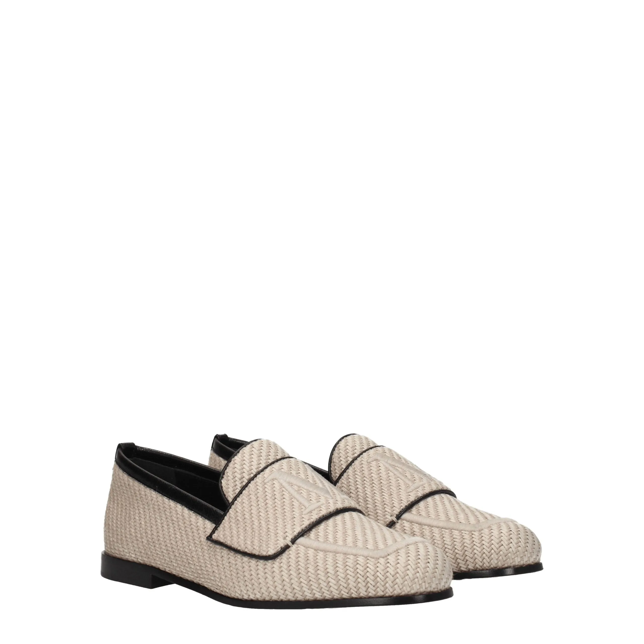 Max Mara Beige Fabric Slip-On Loafers sold by Siebentaschen product image thumbnail 2