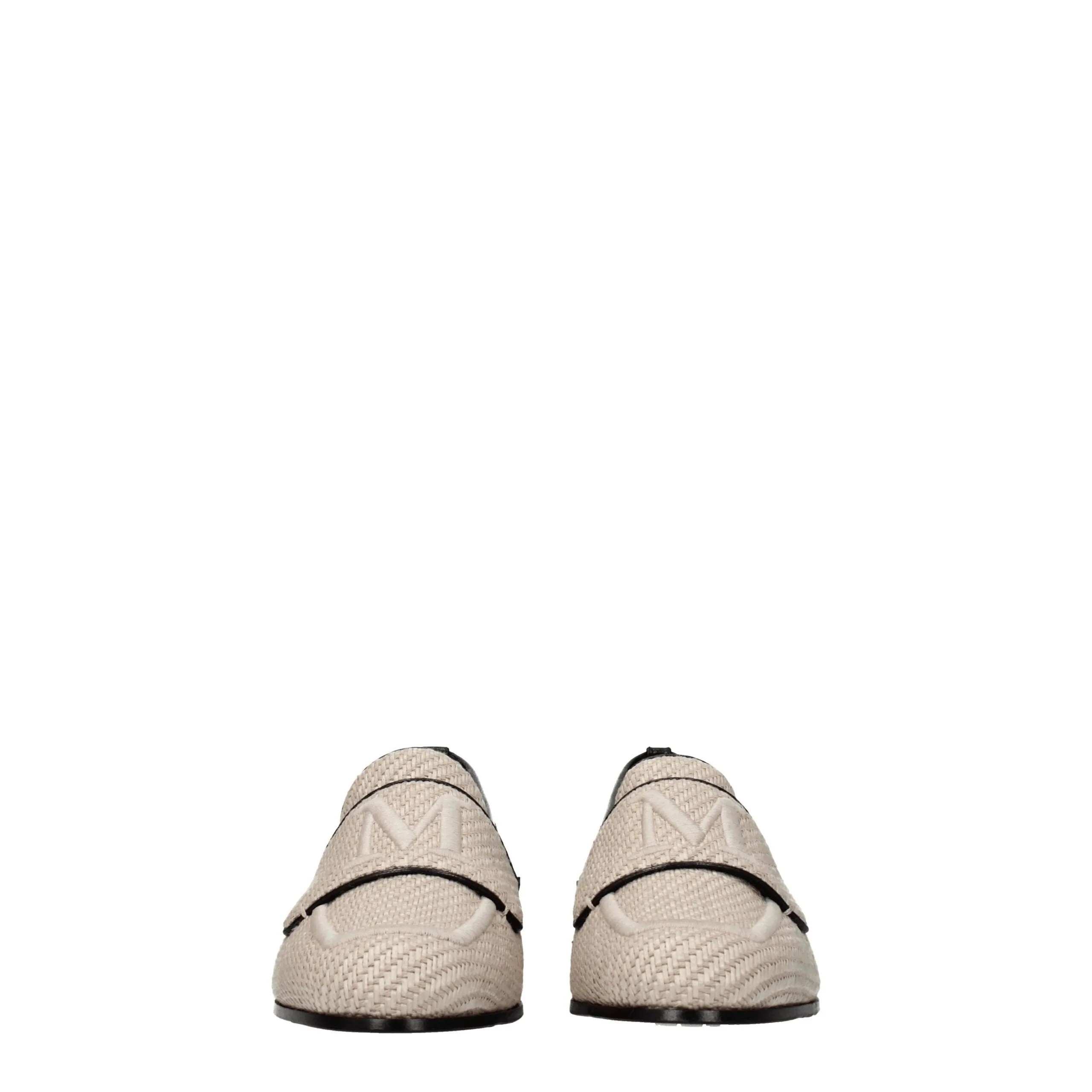 Max Mara Beige Fabric Slip-On Loafers sold by Siebentaschen product image thumbnail 3