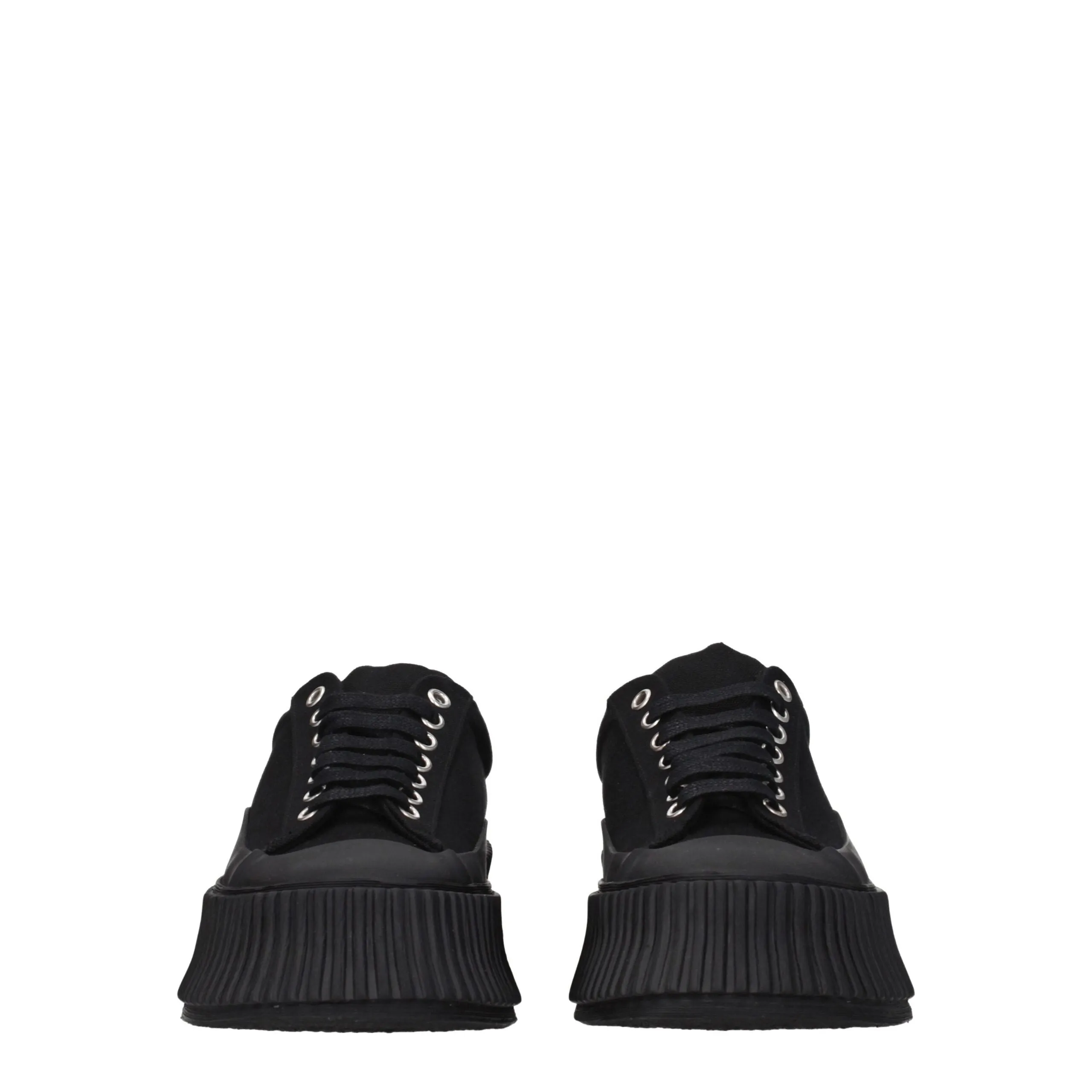 Jil Sander Black Fabric Chunky Sneakers sold by Siebentaschen product image thumbnail 3