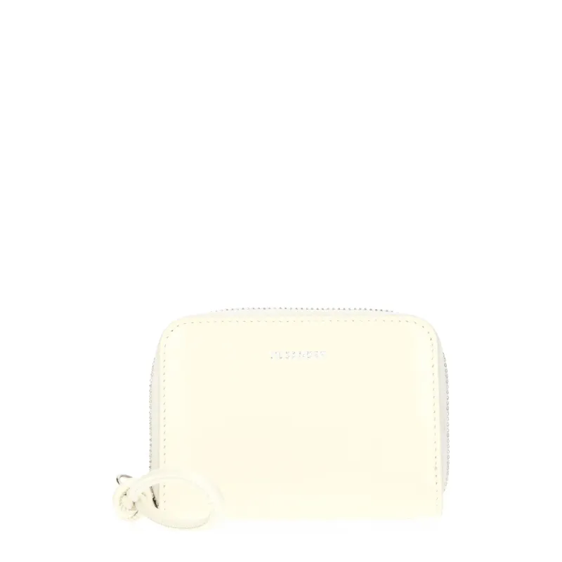 Jil Sander Beige Leather Wallet sold by Siebentaschen