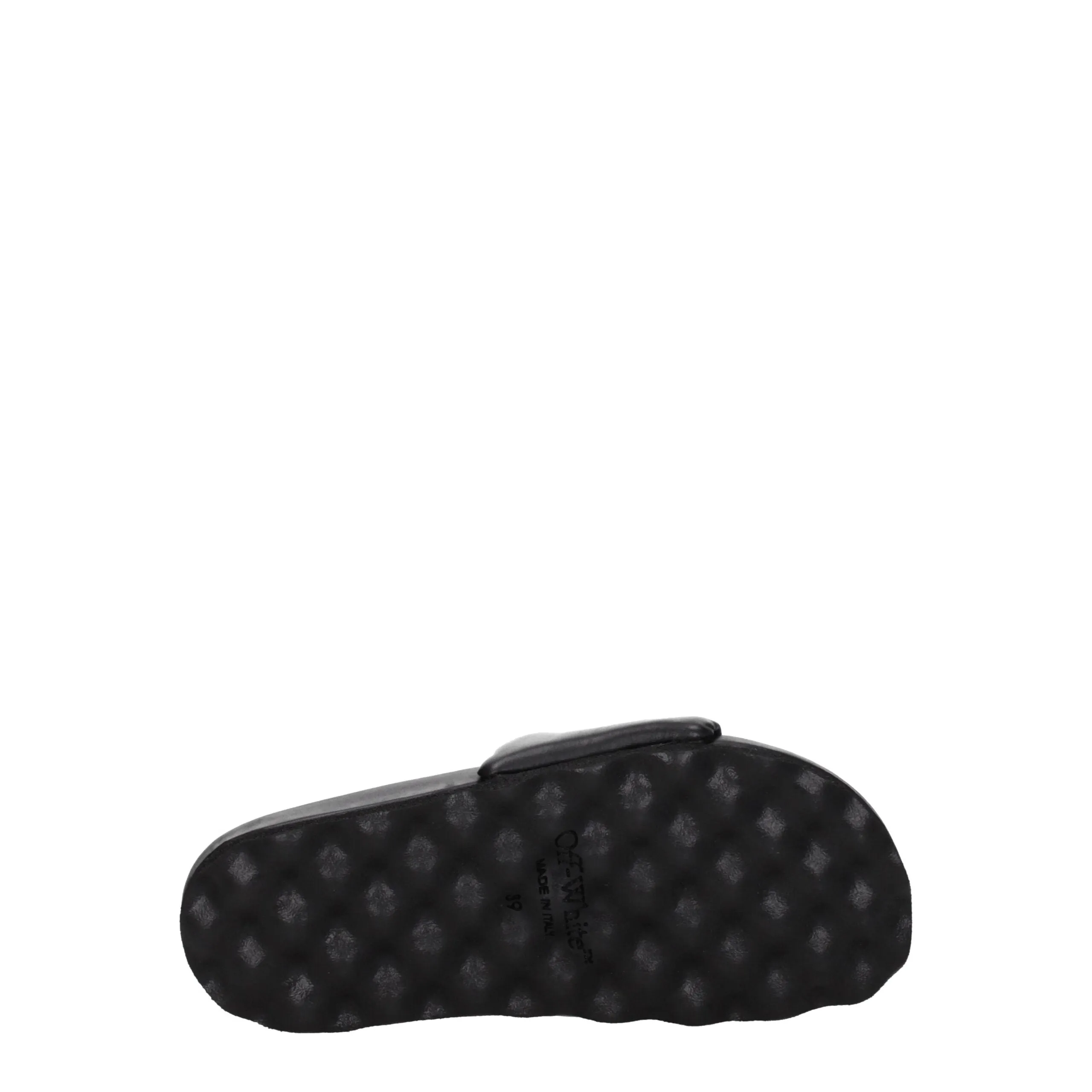 Off-White Black Leather Slippers sold by Siebentaschen product image thumbnail 5