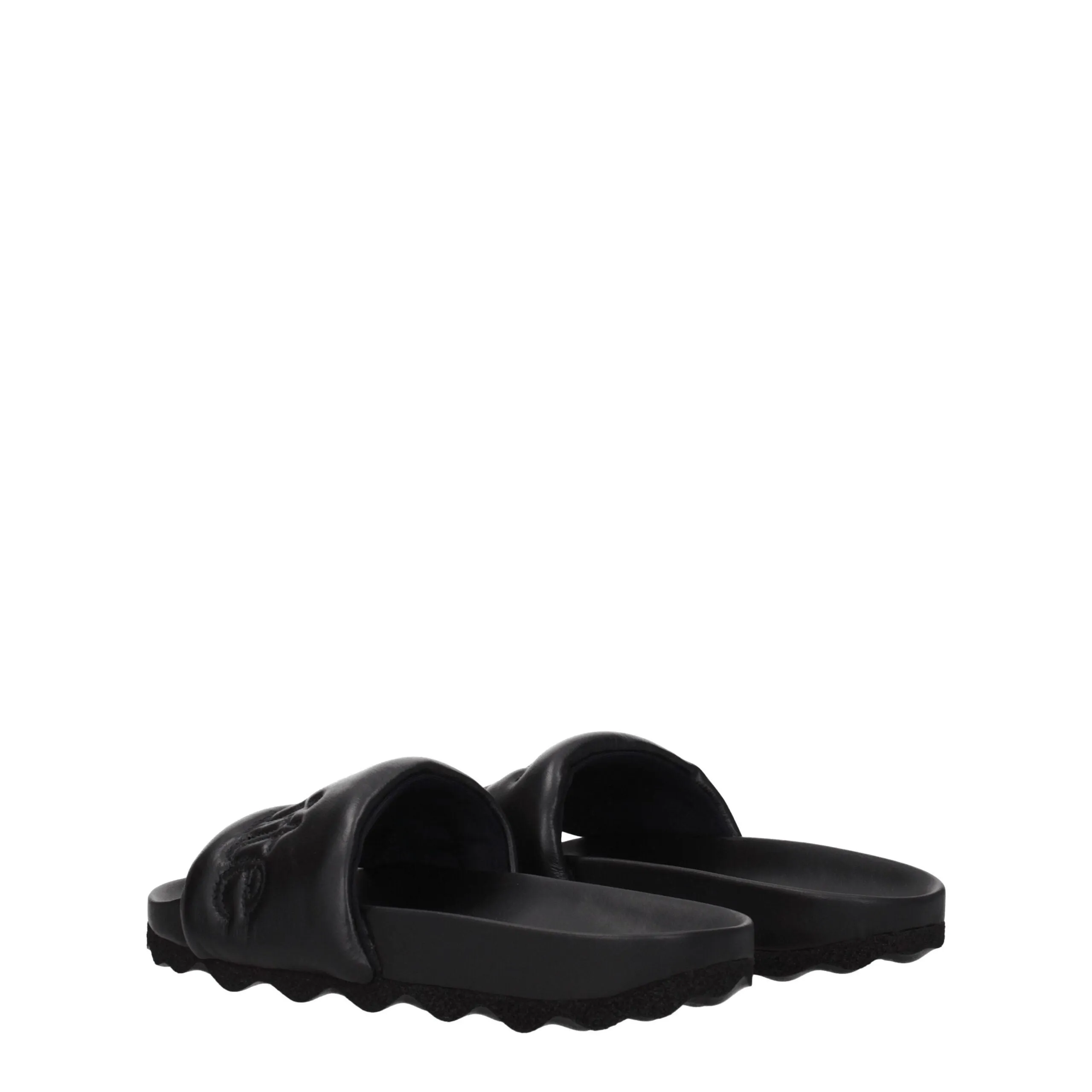 Off-White Black Leather Slippers sold by Siebentaschen product image thumbnail 4