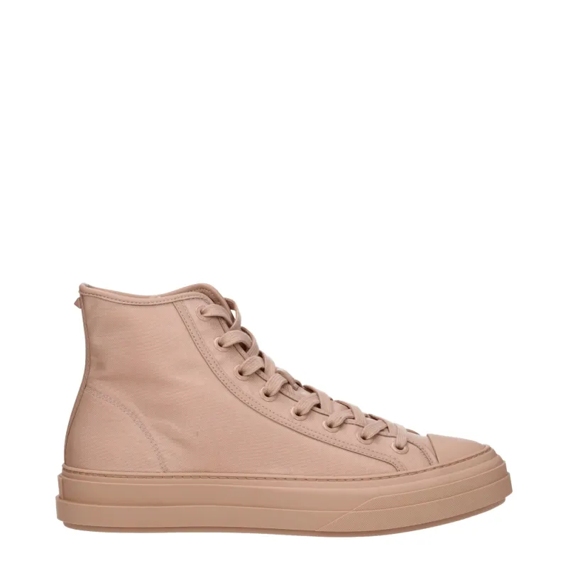 Valentino Garavani Pink Fabric High Top Sneakers sold by Siebentaschen