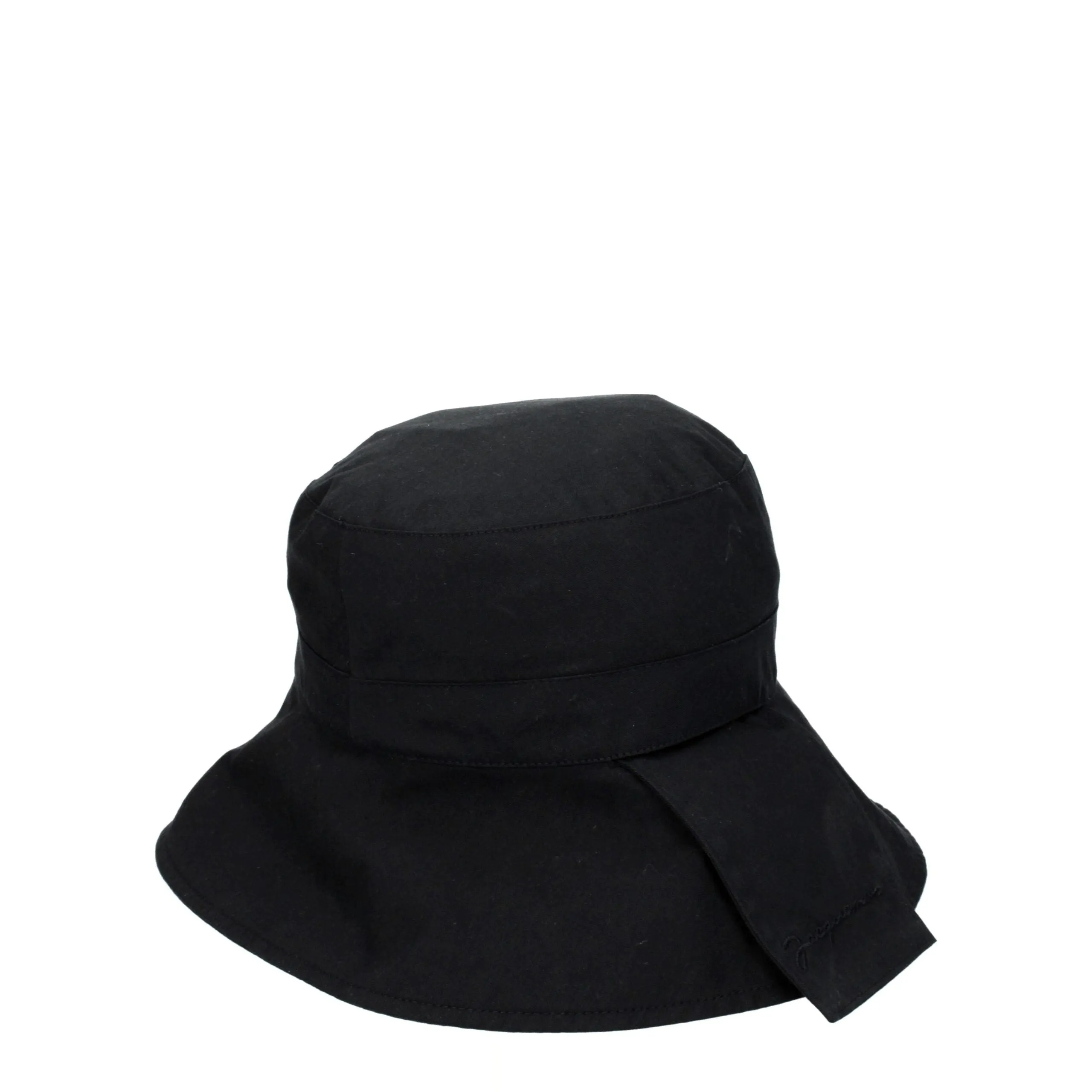 Jacquemus Black Cotton Bucket Hat sold by Siebentaschen