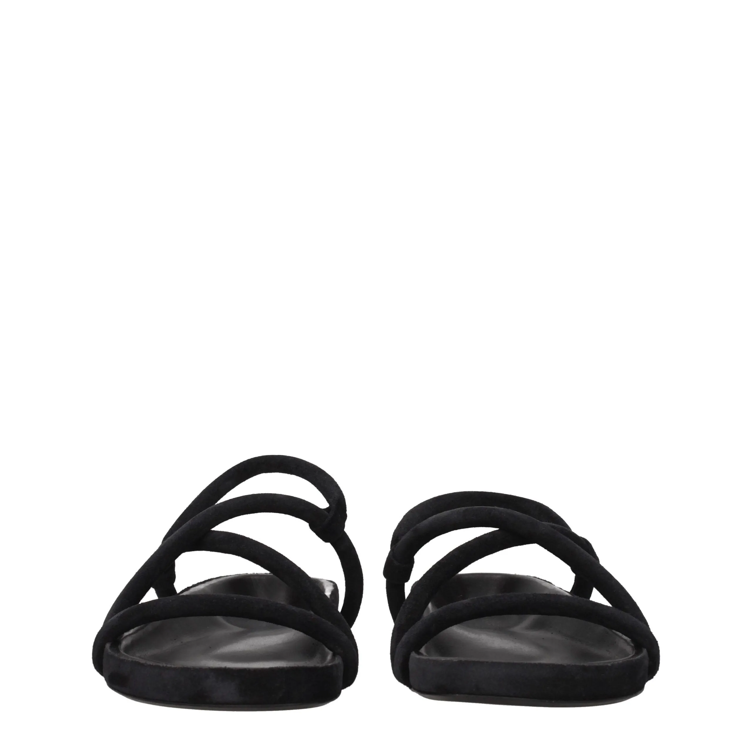 Isabel Marant Black Leather Flat Sandals sold by Siebentaschen product image thumbnail 3