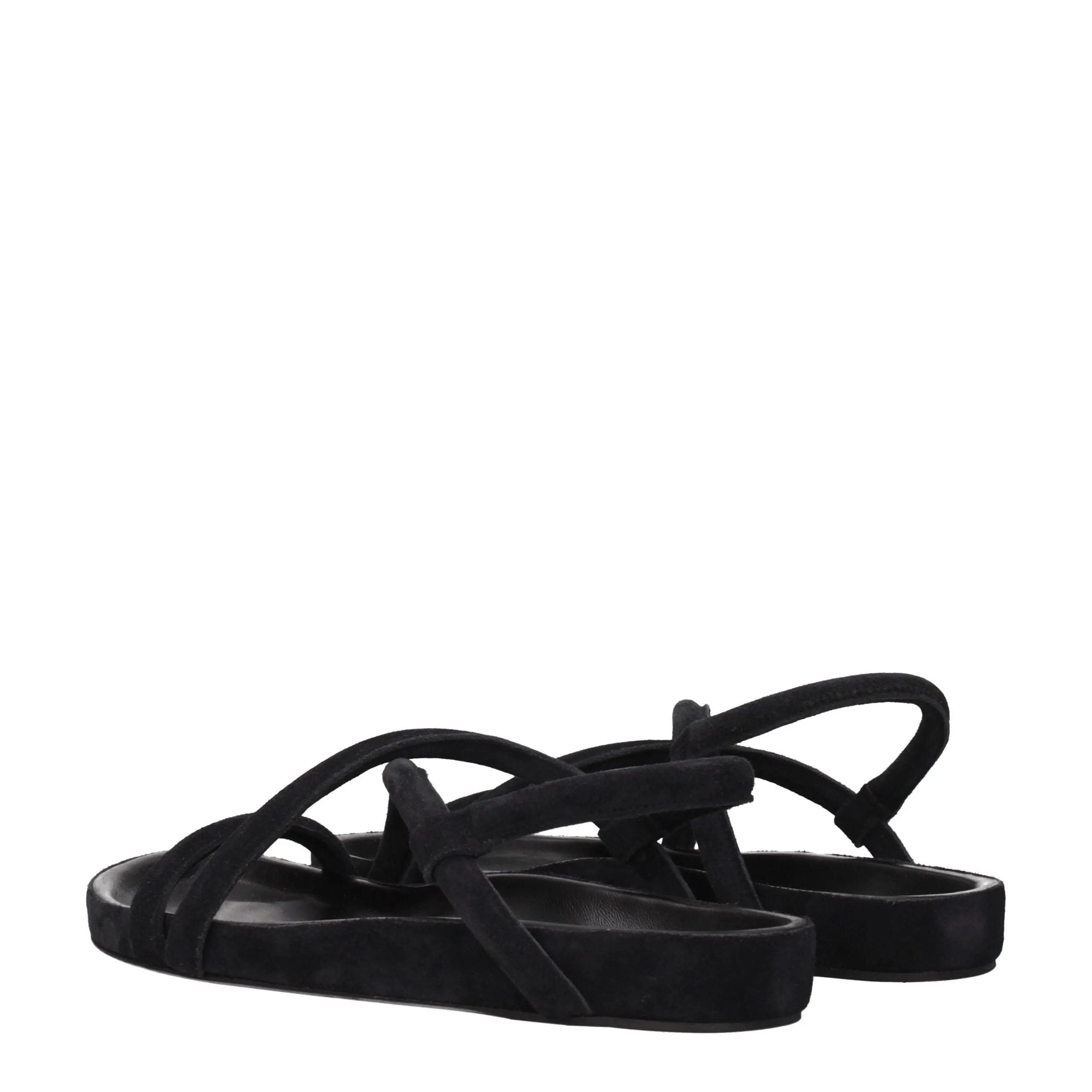 Isabel Marant Black Leather Flat Sandals sold by Siebentaschen product image thumbnail 4