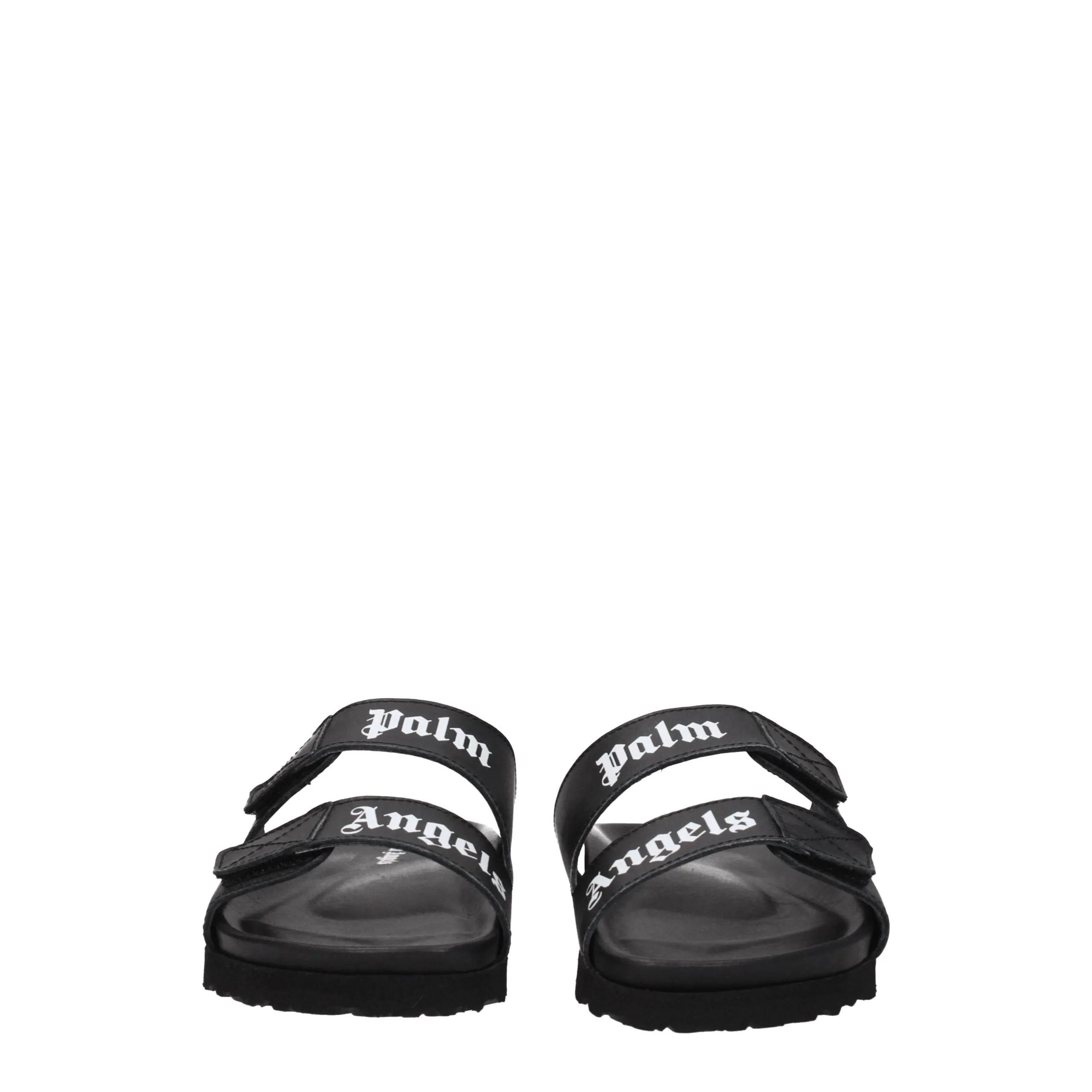 Palm Angels Black Leather Sandals sold by Siebentaschen product image thumbnail 3