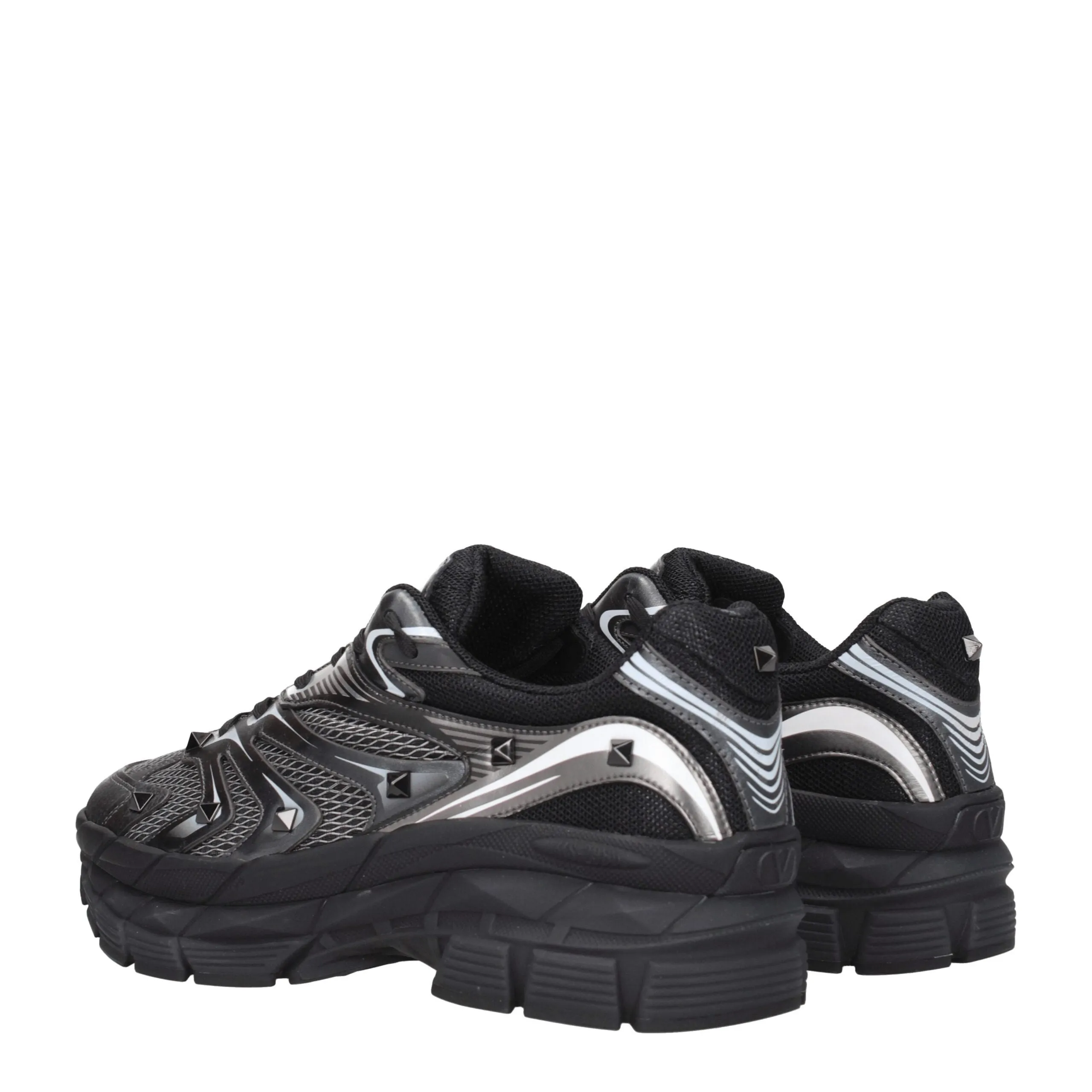 Valentino Garavani Black Fabric Athletic Sneakers sold by Siebentaschen product image thumbnail 4