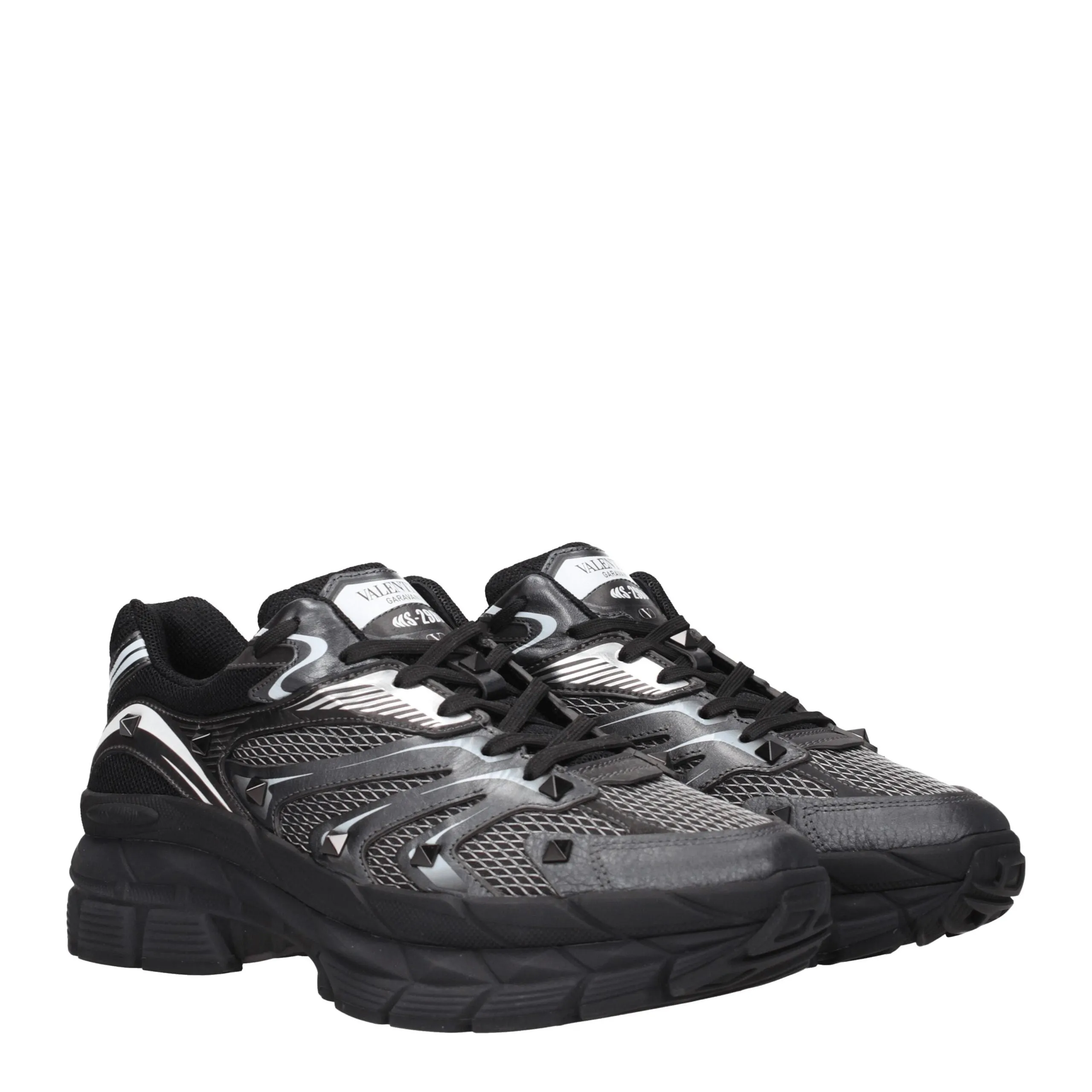 Valentino Garavani Black Fabric Athletic Sneakers sold by Siebentaschen product image thumbnail 2
