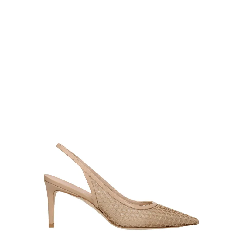 Stuart Weitzman Beige Leather High Heel Pumps sold by Siebentaschen