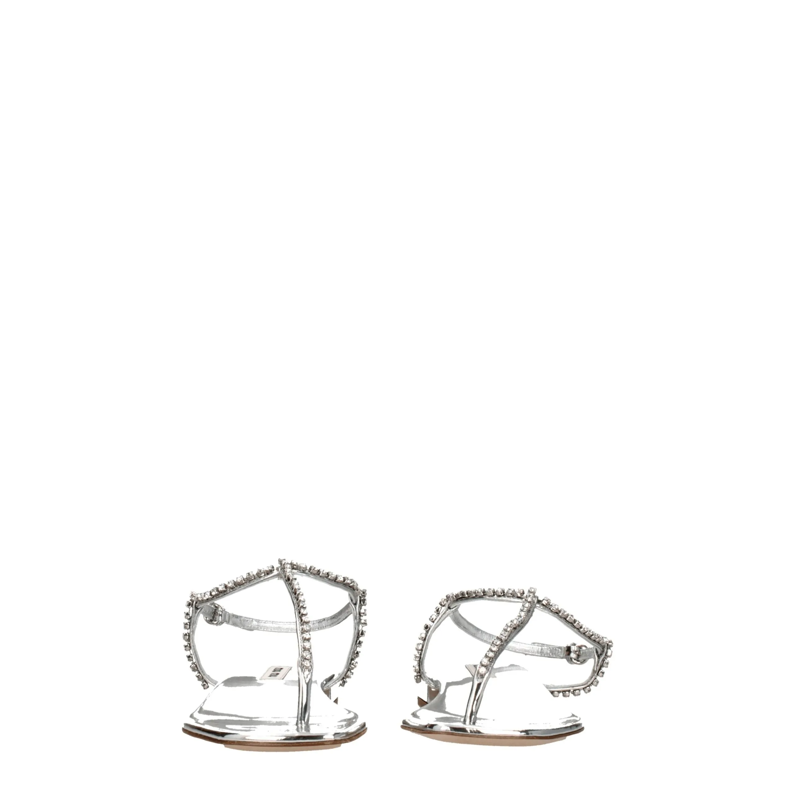 Miu Miu Gray Leather Flip-Flop Sandals sold by Siebentaschen product image thumbnail 3