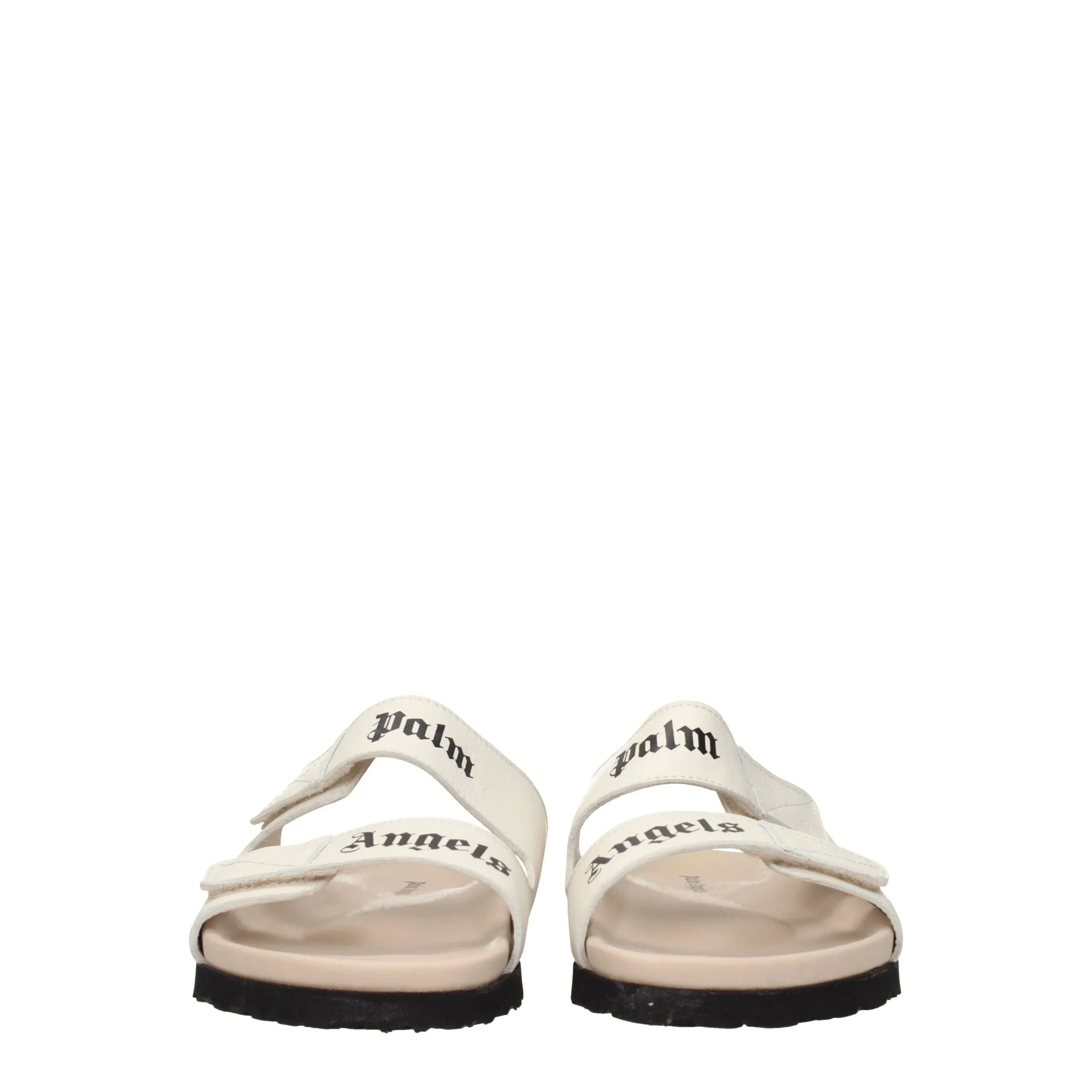 Palm Angels Beige Leather Slippers sold by Siebentaschen product image thumbnail 3