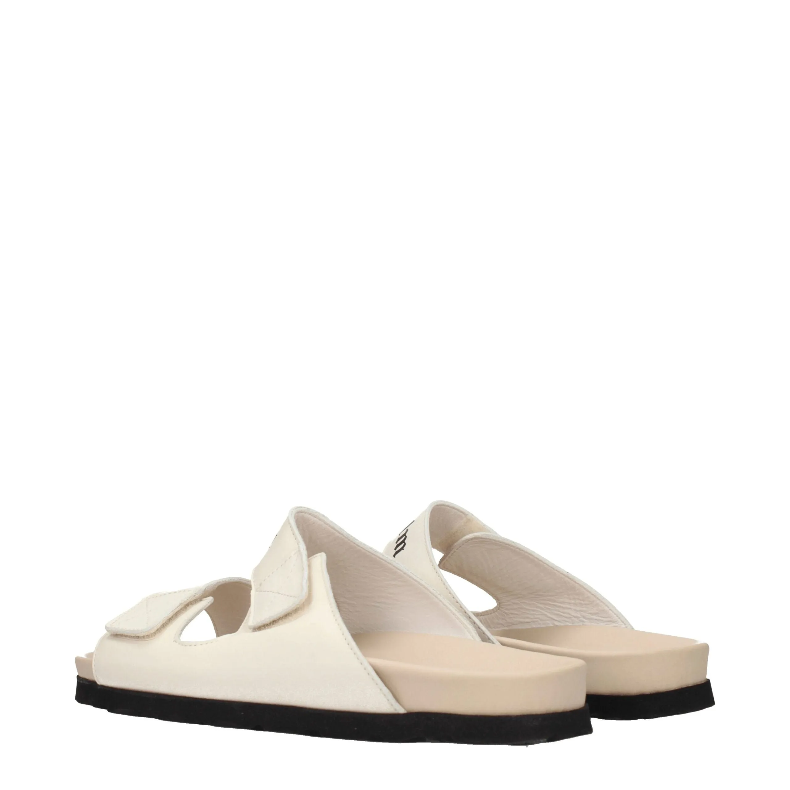 Palm Angels Beige Leather Slippers sold by Siebentaschen product image thumbnail 4