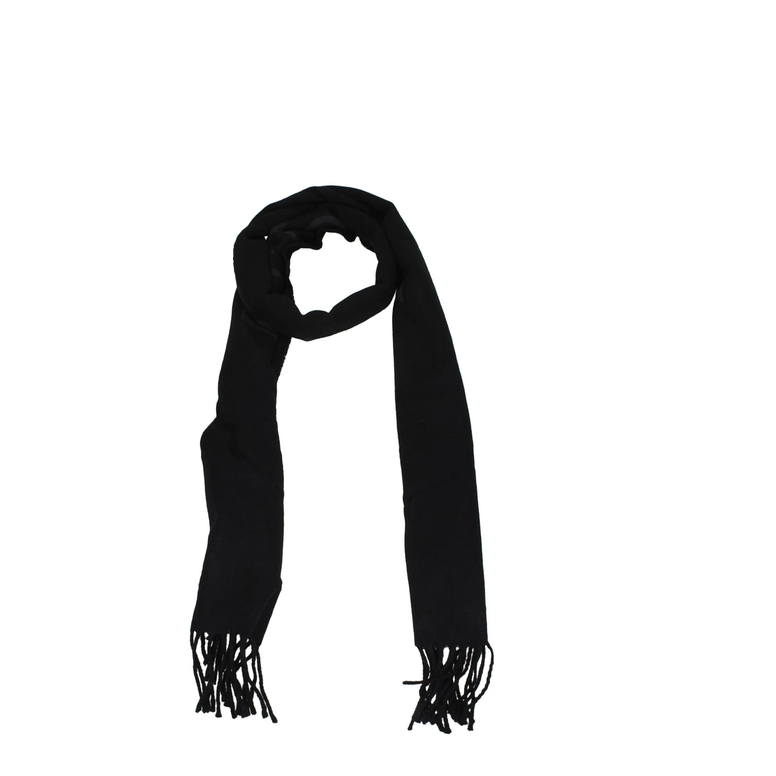 Off-White Black Cashmere Scarf sold by Siebentaschen