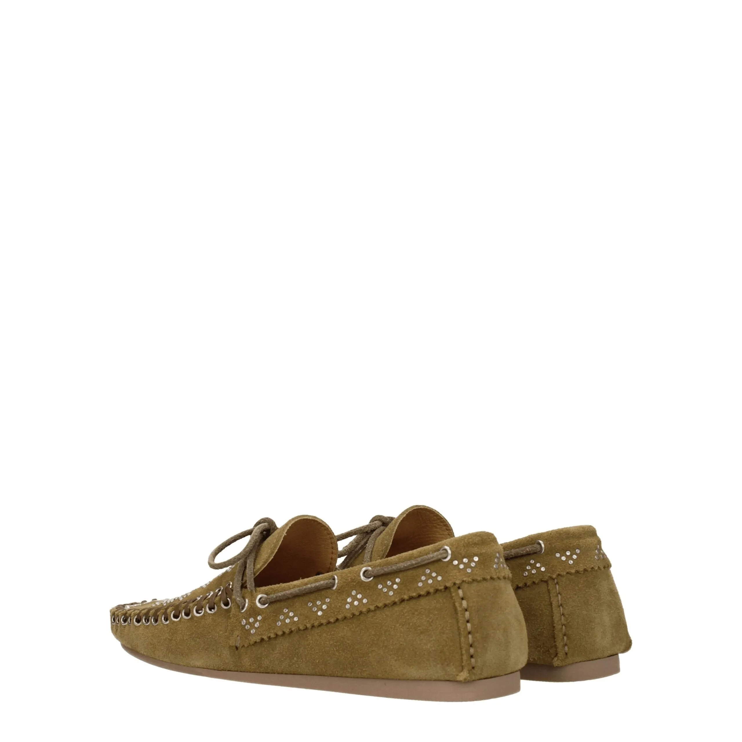 Isabel Marant Green Leather Slip-On Loafers sold by Siebentaschen product image thumbnail 4