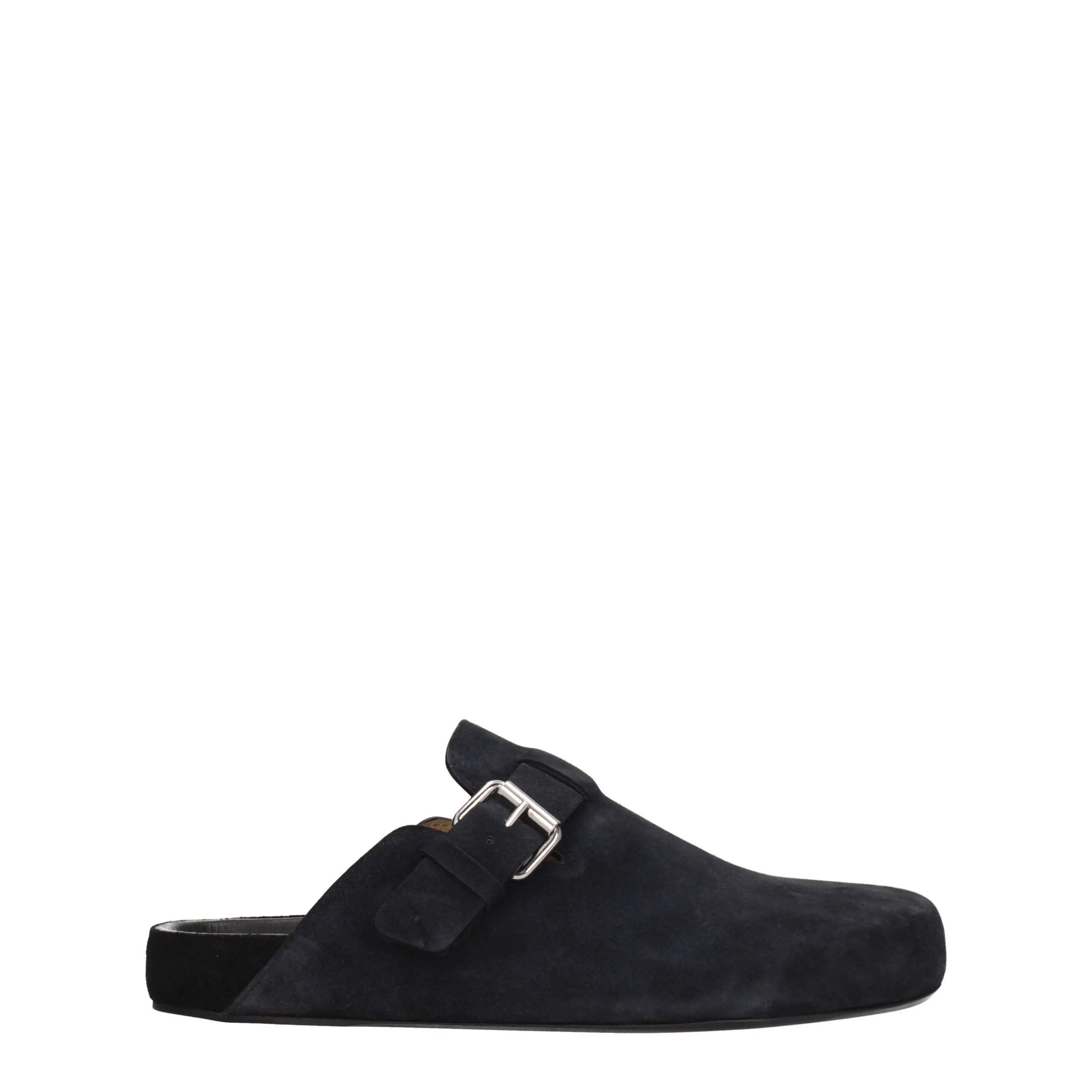 Isabel Marant Black Leather Slippers sold by Siebentaschen