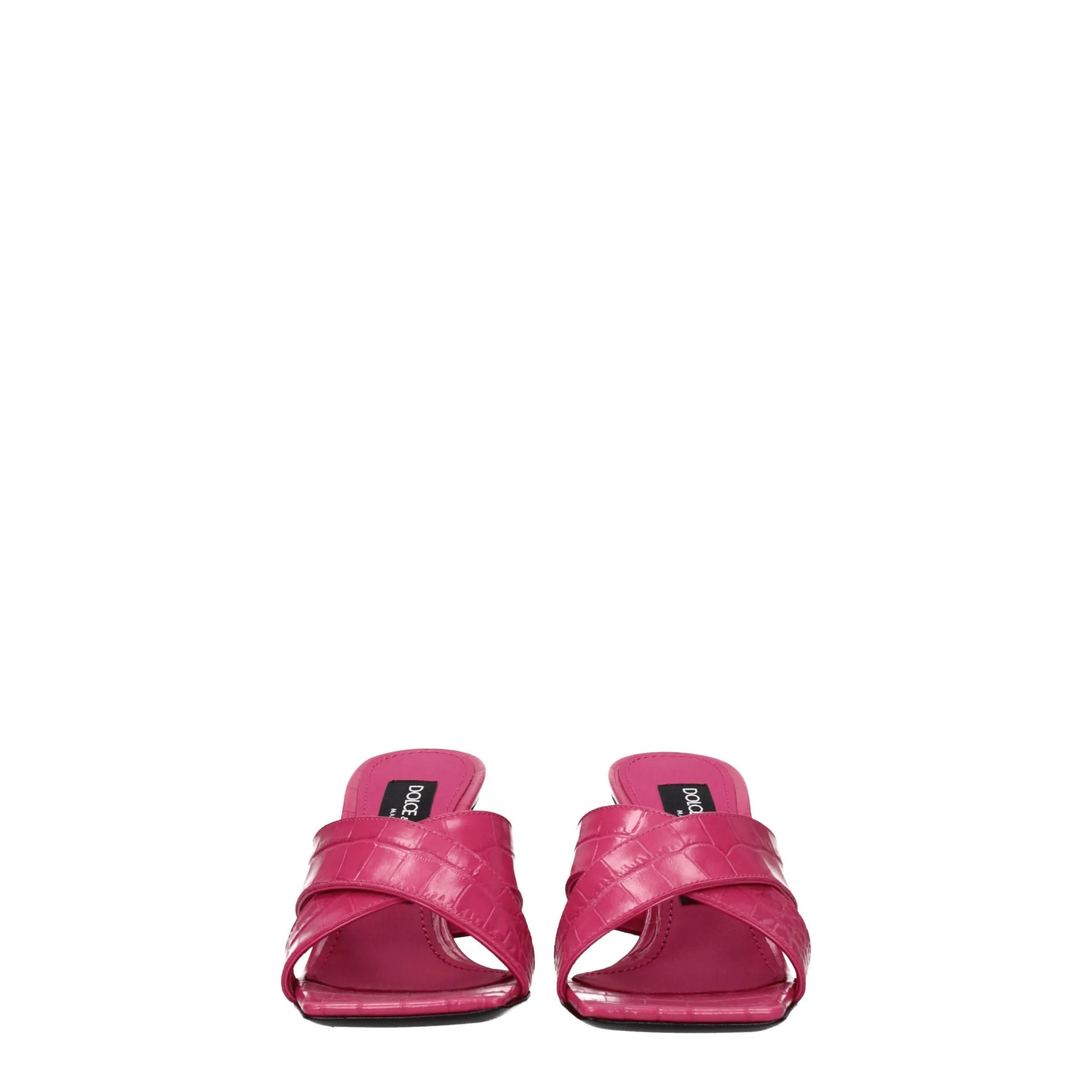 Dolce & Gabbana Pink Leather Platform Sandals sold by Siebentaschen product image thumbnail 3
