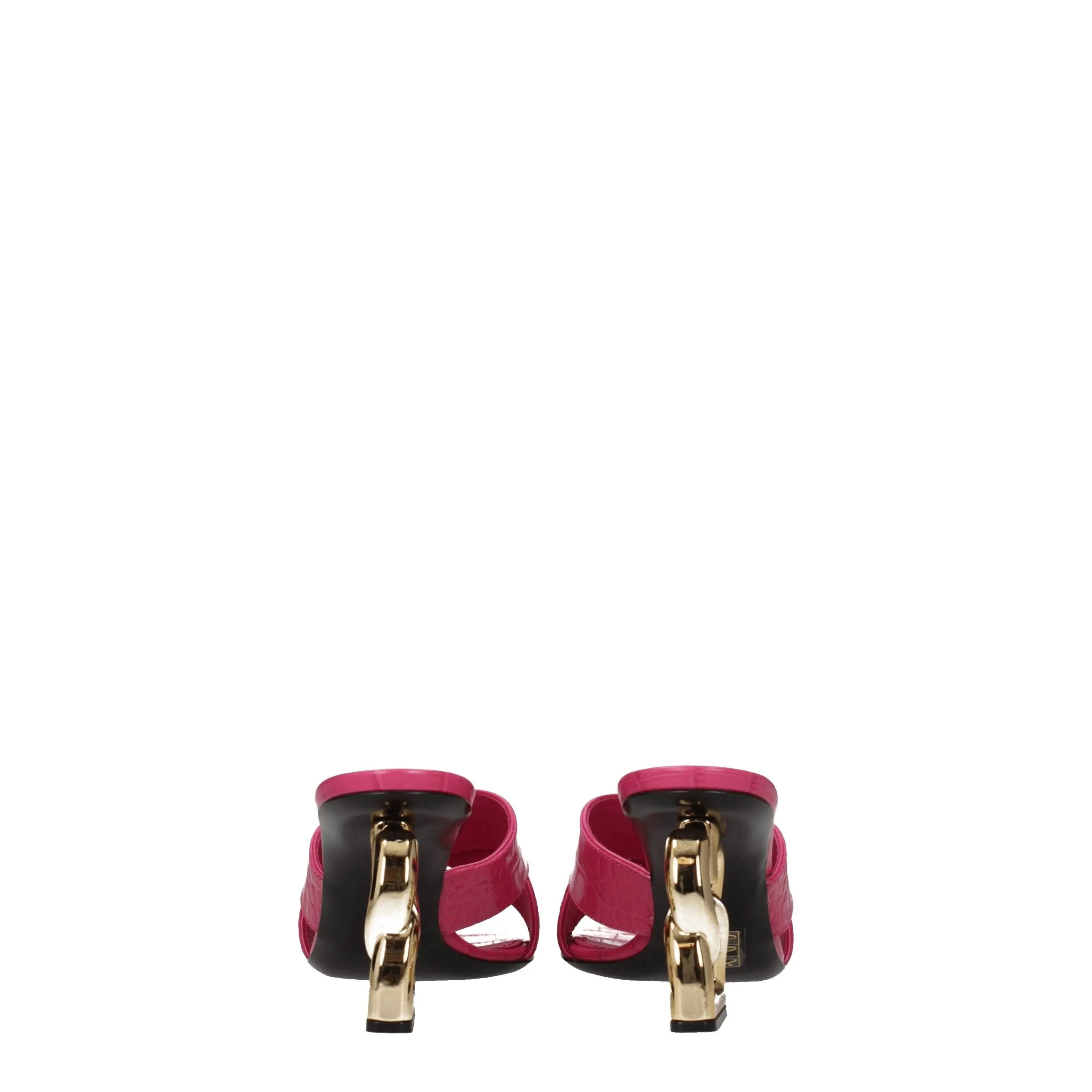 Dolce & Gabbana Pink Leather Platform Sandals sold by Siebentaschen product image thumbnail 5