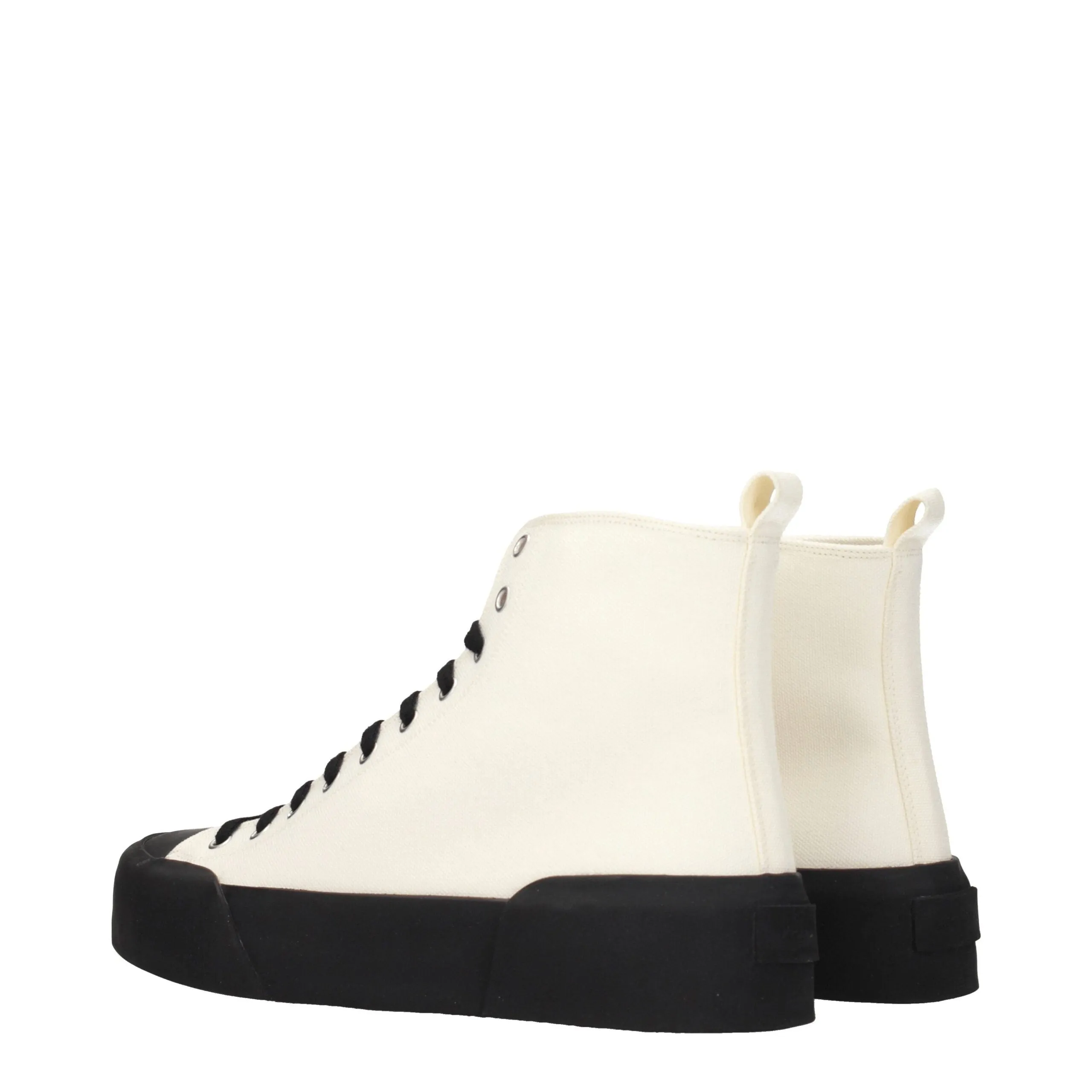 Jil Sander Beige Fabric High Top Sneakers sold by Siebentaschen product image thumbnail 4