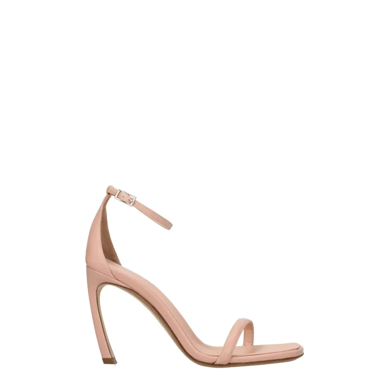 Lanvin Pink Leather Stiletto Heel Sandals sold by Siebentaschen